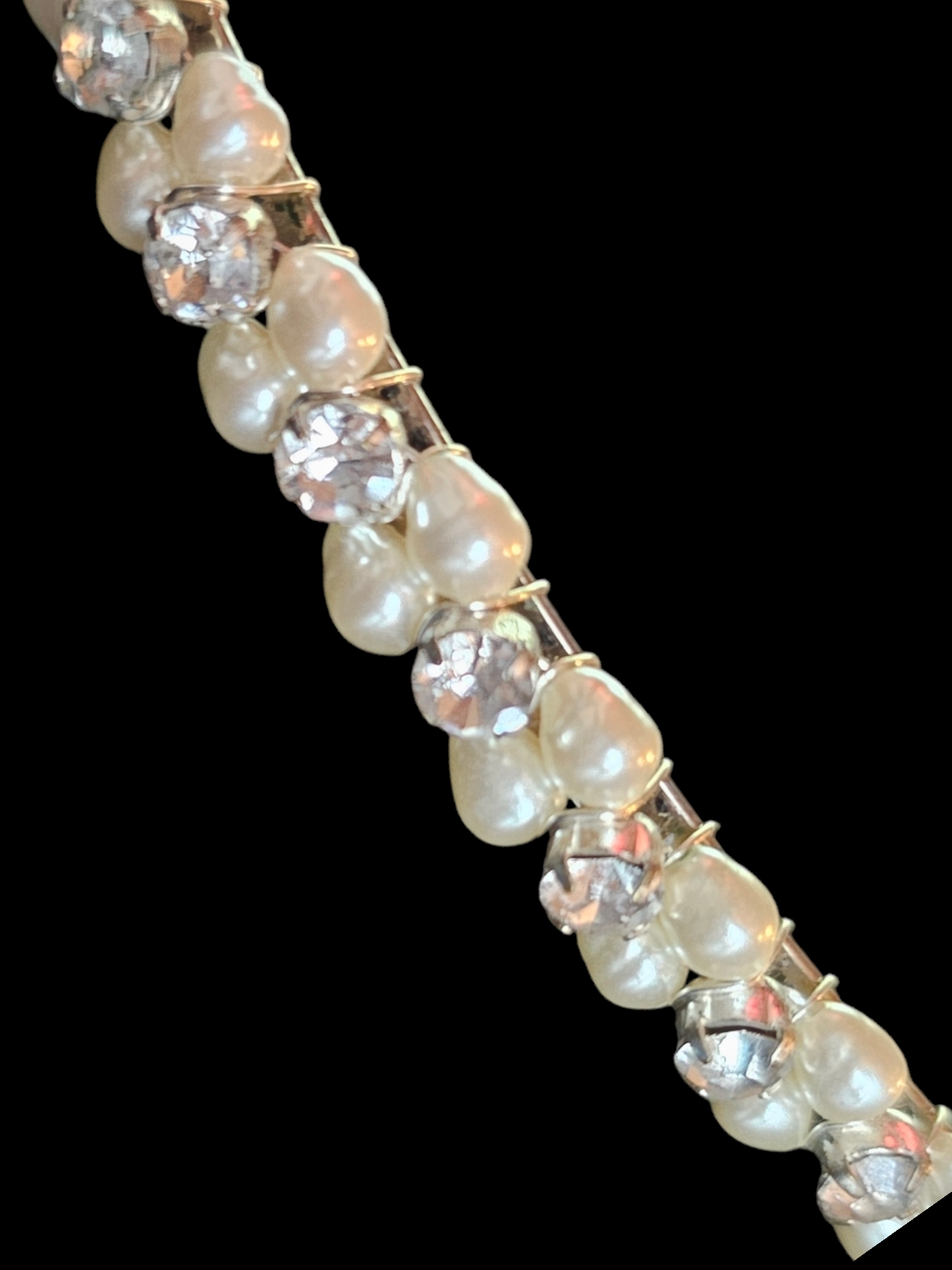Freshwater Pearl/Crystal Minimalist Headband