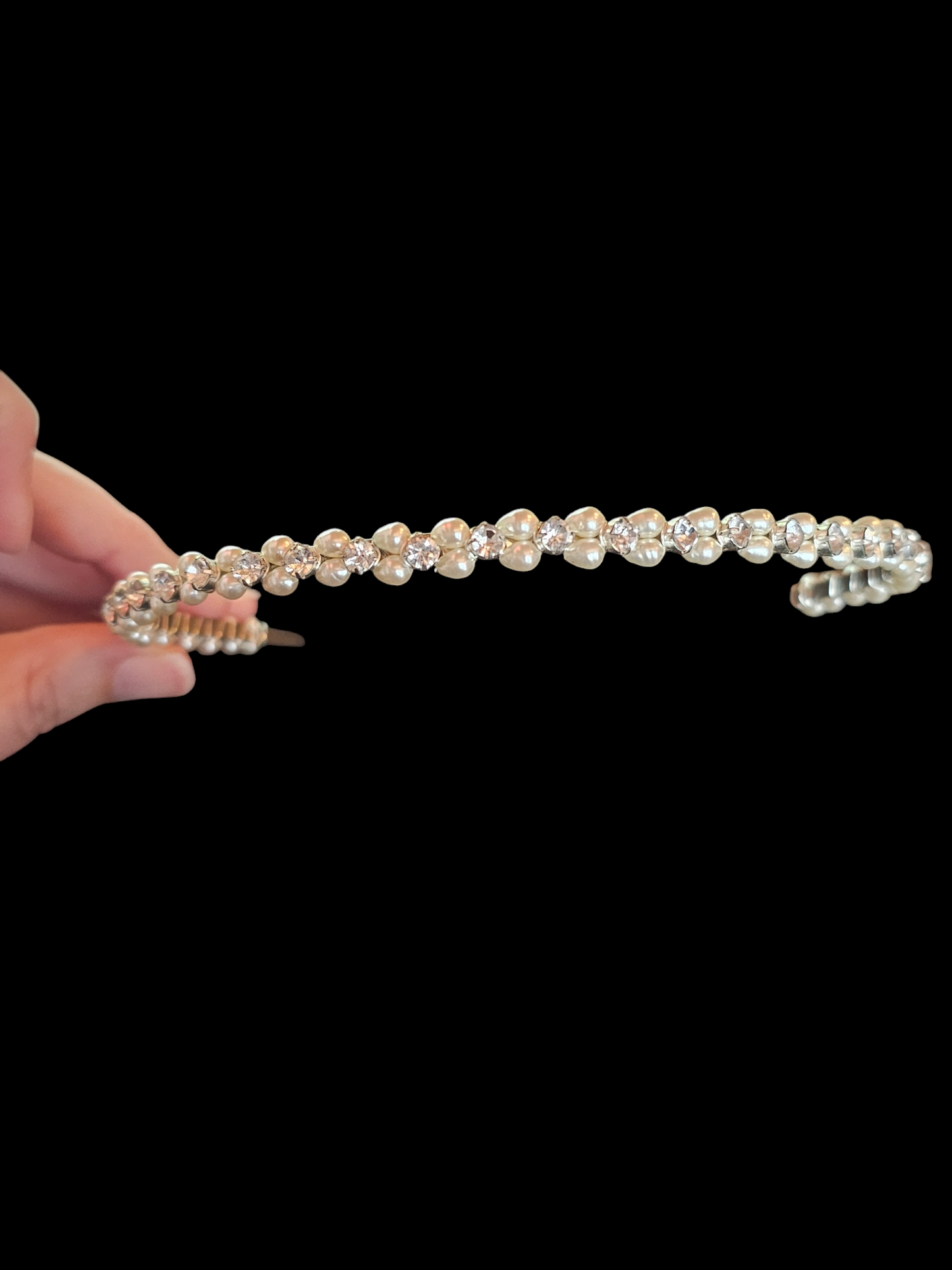 Freshwater Pearl/Crystal Minimalist Headband
