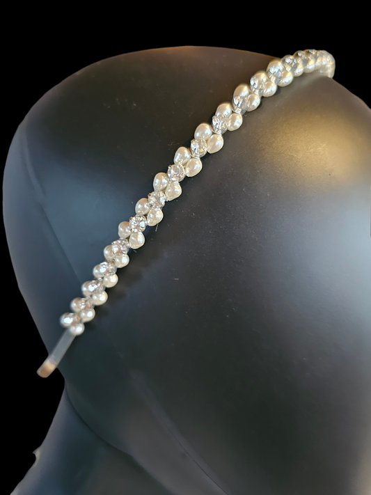 Freshwater Pearl/Crystal Minimalist Headband