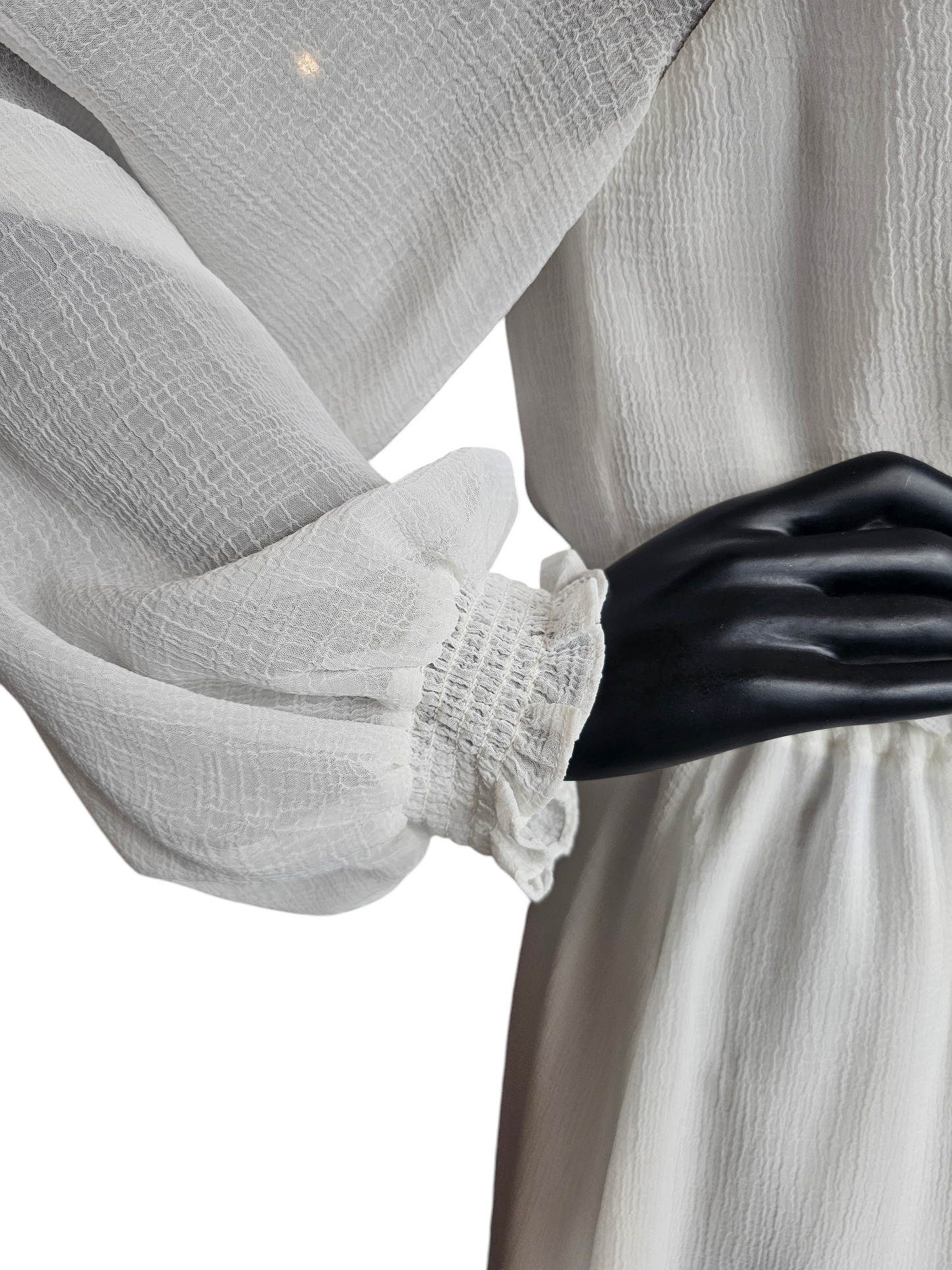 White Peasant Dress - Adrianna Papell