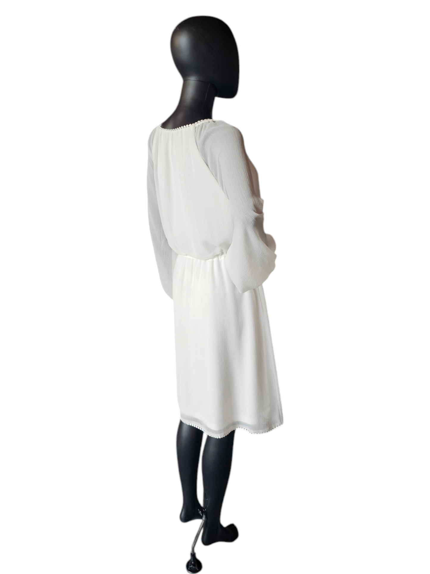 White Peasant Dress - Adrianna Papell
