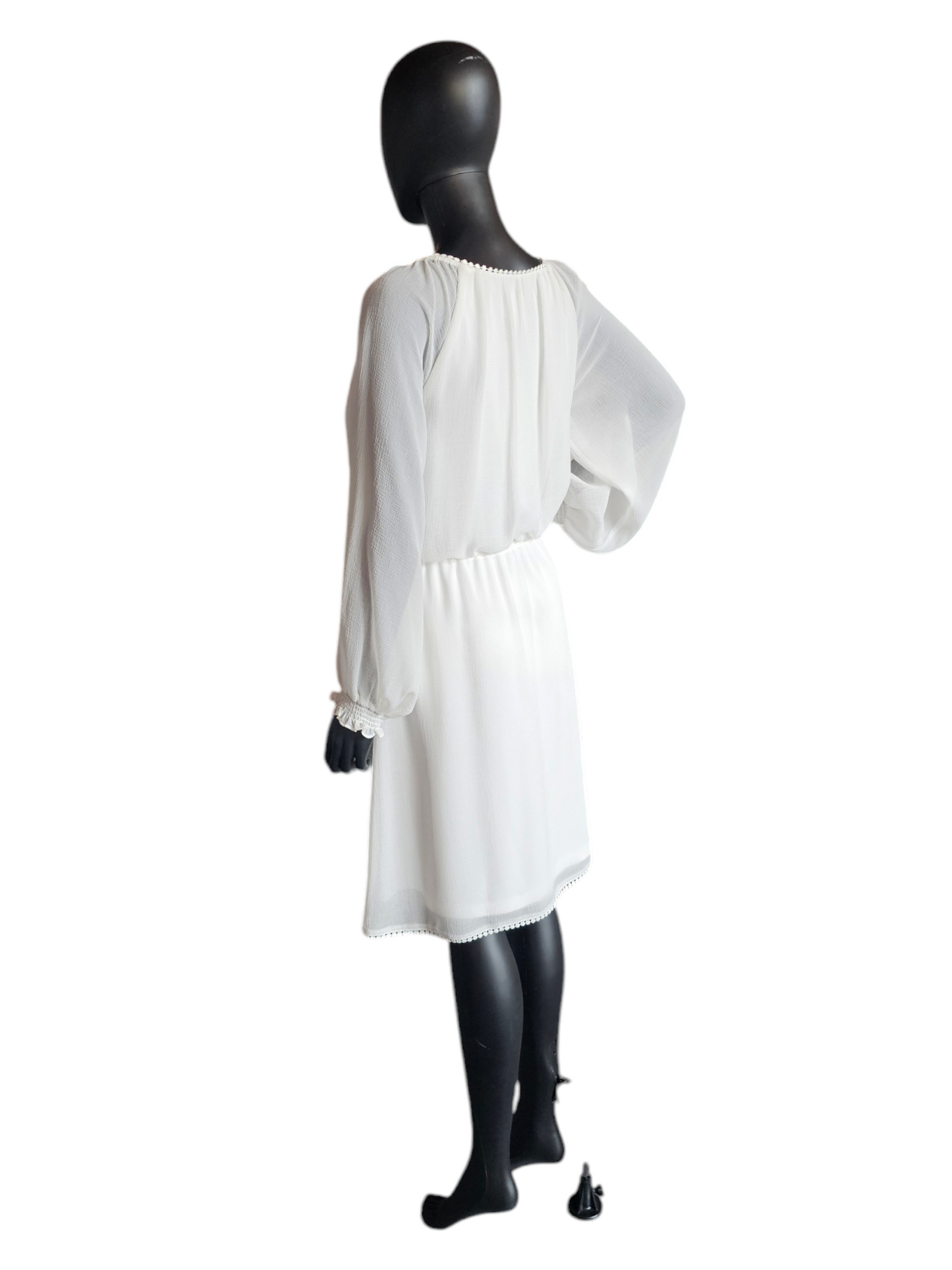 White Peasant Dress - Adrianna Papell