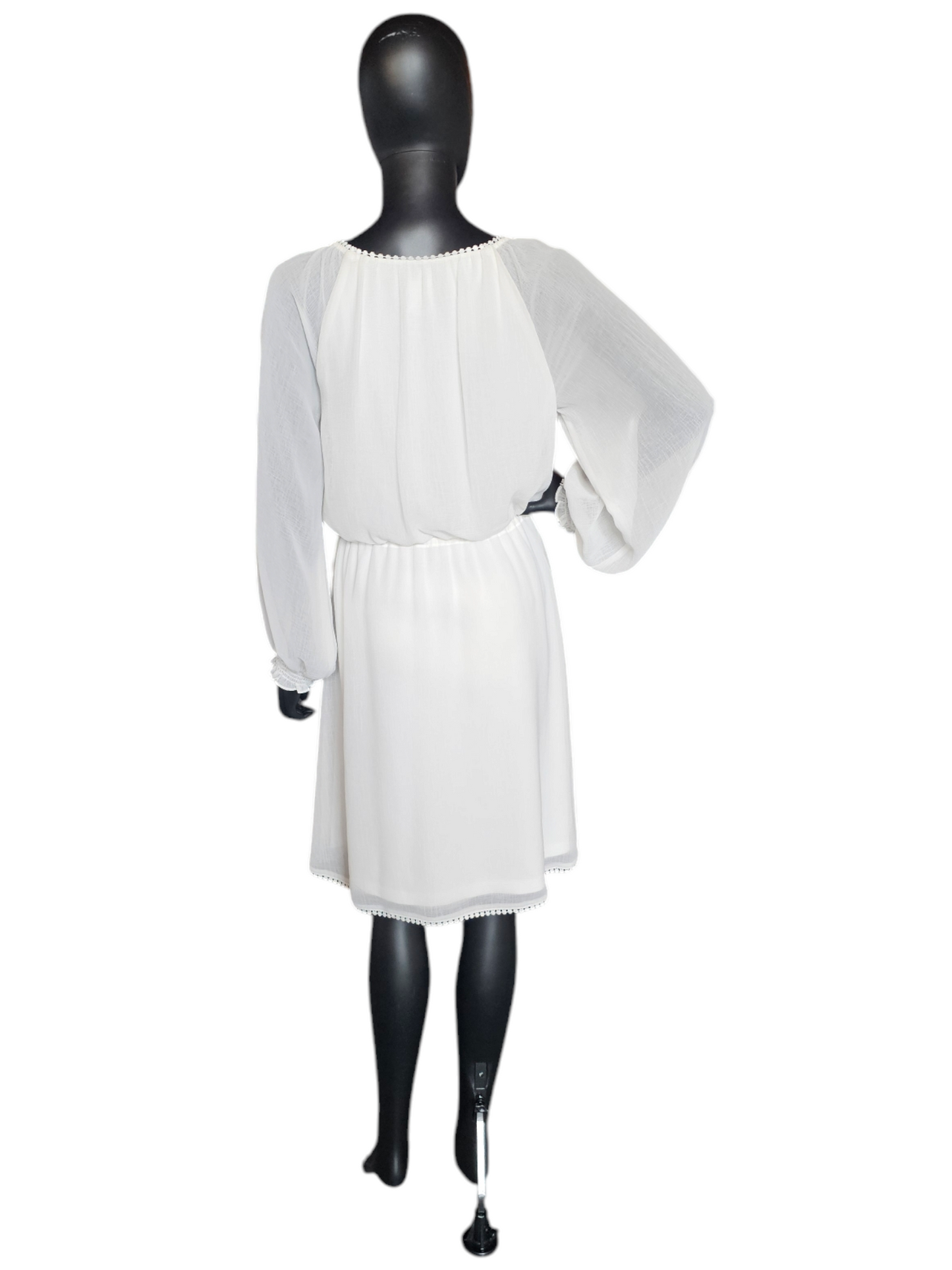White Peasant Dress - Adrianna Papell