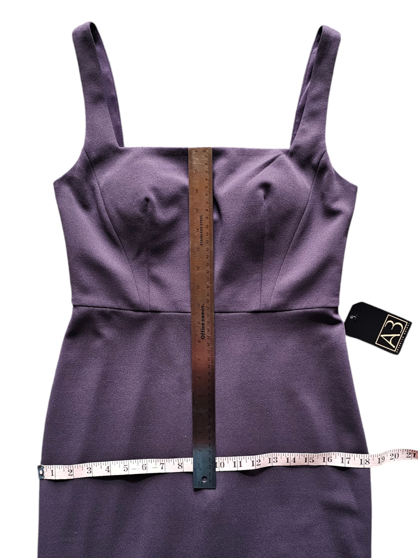 Watters Amethyst Fitted Square Neckline Formal Dress - NWOT