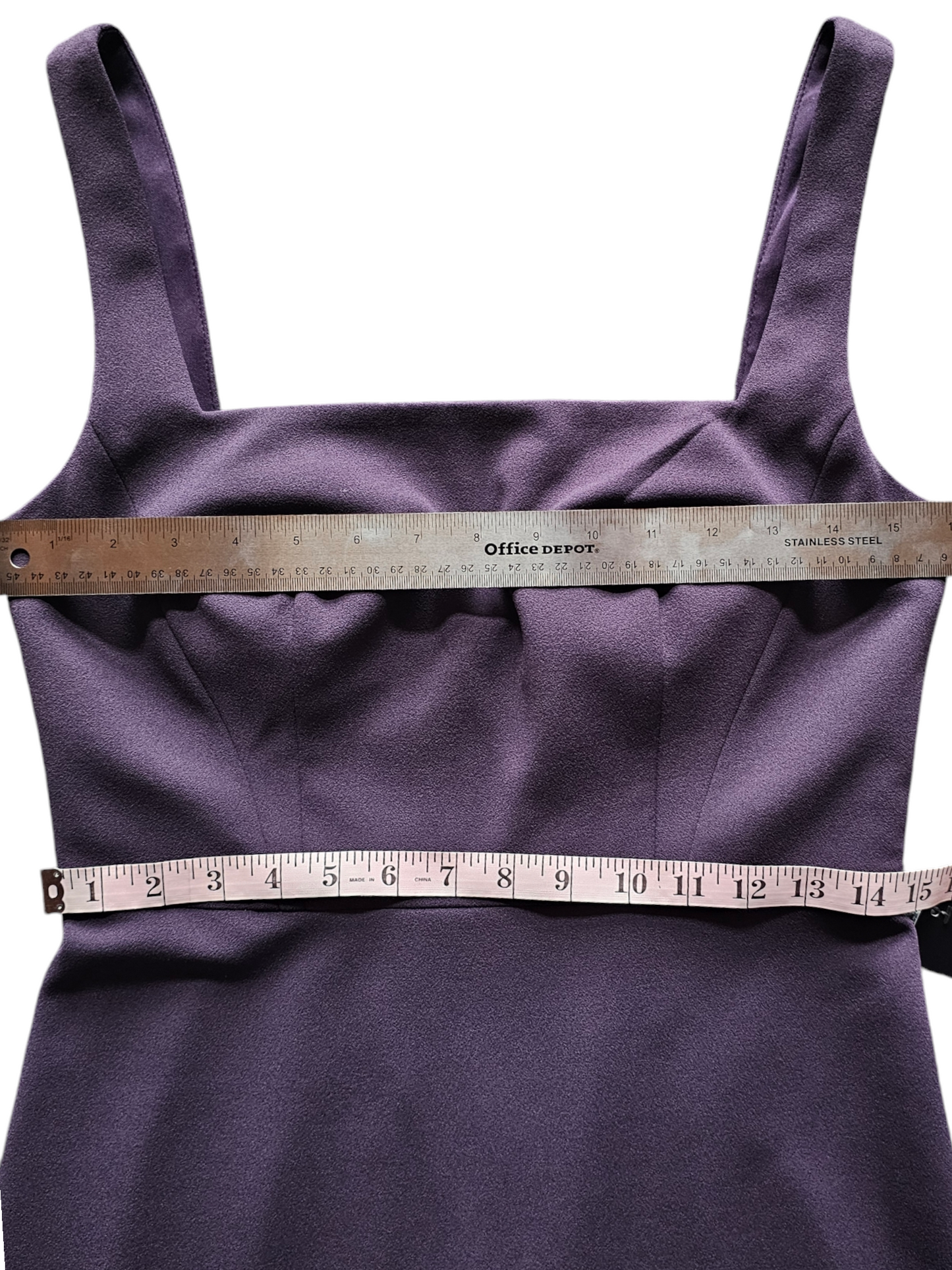 Watters Amethyst Fitted Square Neckline Formal Dress - NWOT