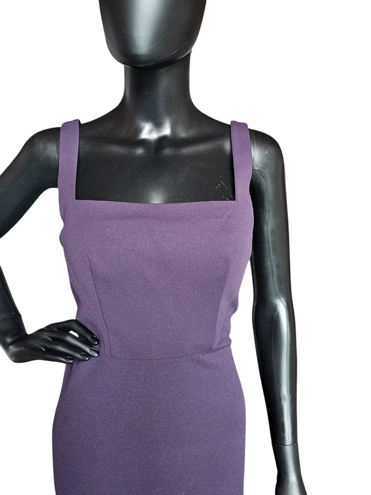 Watters Amethyst Fitted Square Neckline Formal Dress - NWOT