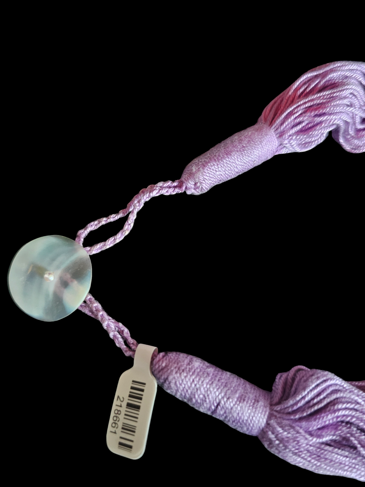 Shell/Lavender Collar Necklace/Earring Set