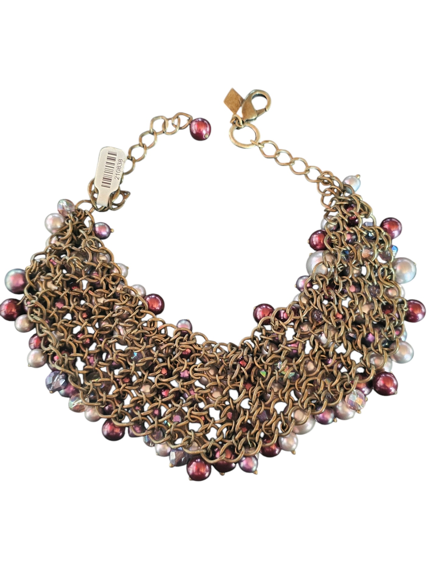 Purple Beaded Cluster Bib Necklace - Sequin/Nordstom