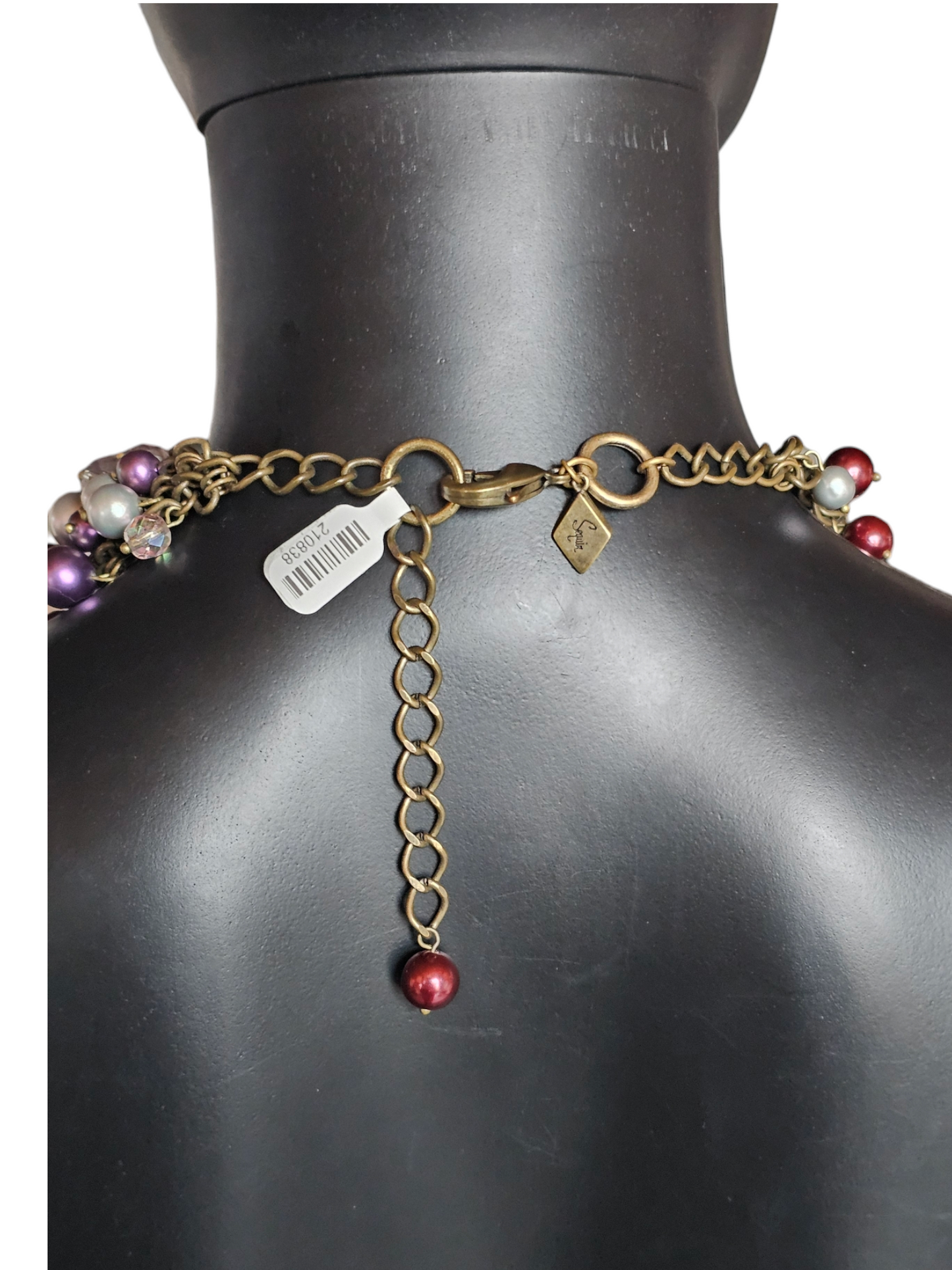 Purple Beaded Cluster Bib Necklace - Sequin/Nordstom