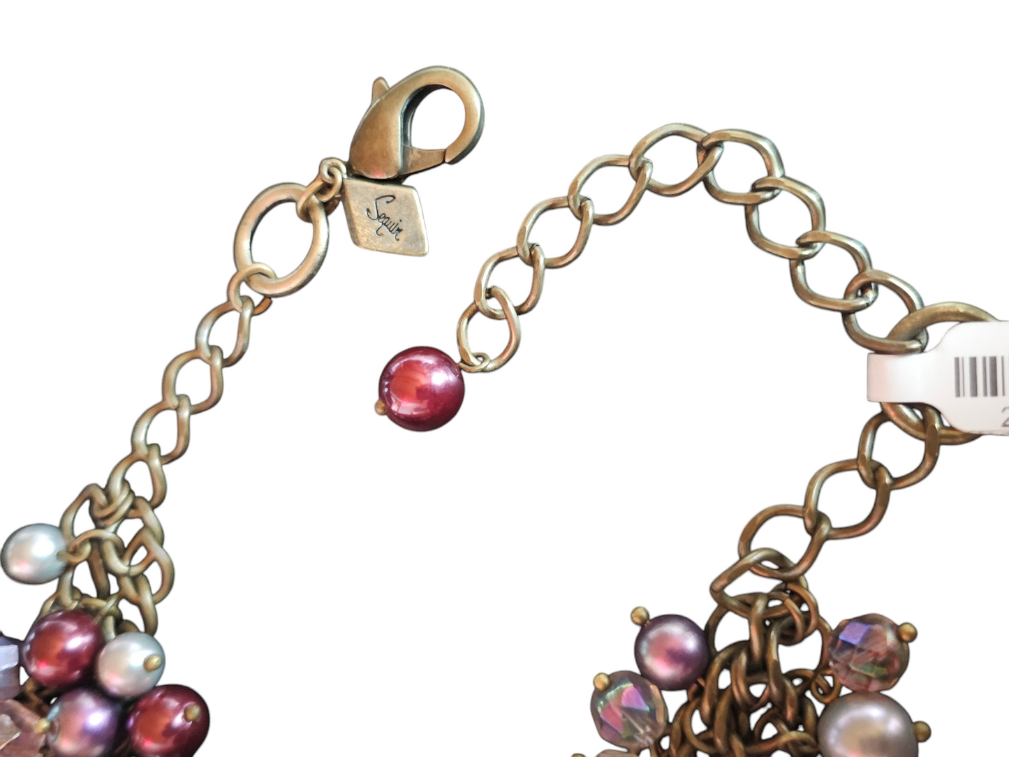 Purple Beaded Cluster Bib Necklace - Sequin/Nordstom