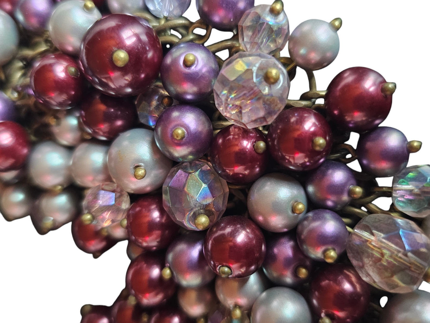 Purple Beaded Cluster Bib Necklace - Sequin/Nordstom