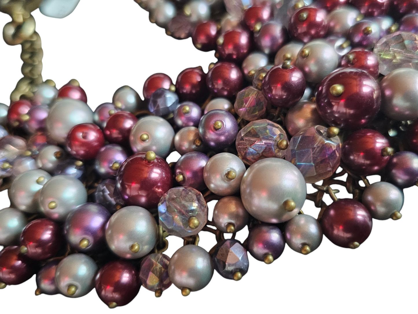 Purple Beaded Cluster Bib Necklace - Sequin/Nordstom