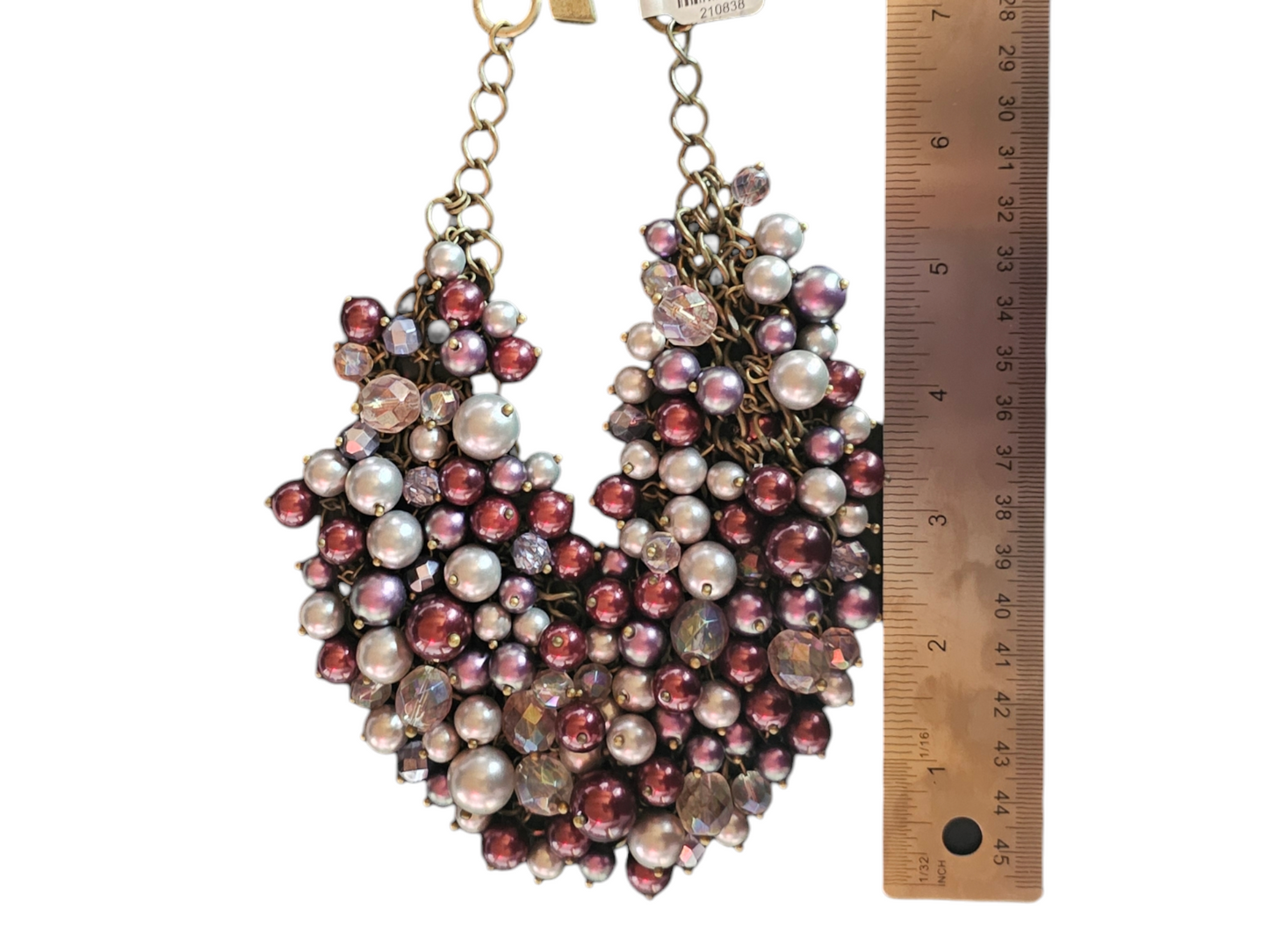 Purple Beaded Cluster Bib Necklace - Sequin/Nordstom