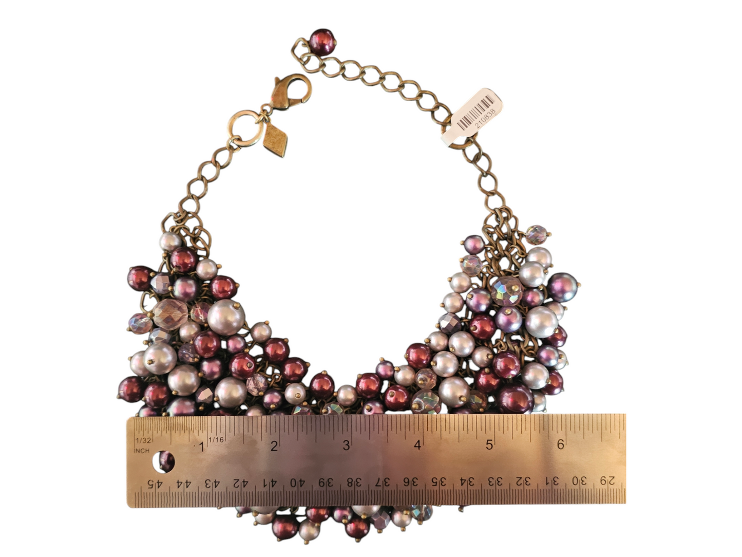 Purple Beaded Cluster Bib Necklace - Sequin/Nordstom