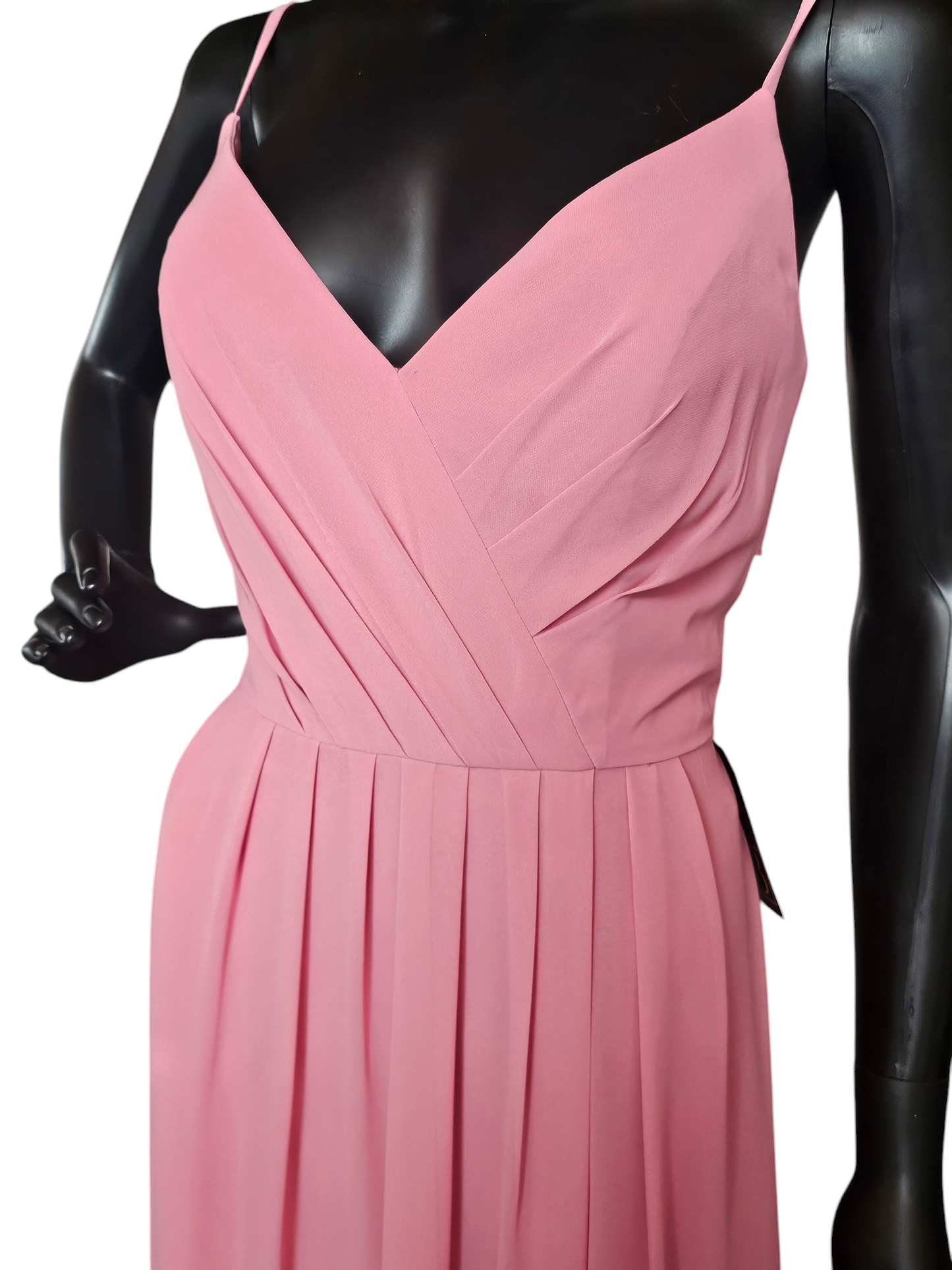 Hayley Paige Cherry Blossom Chiffon Maxi Formal Dress