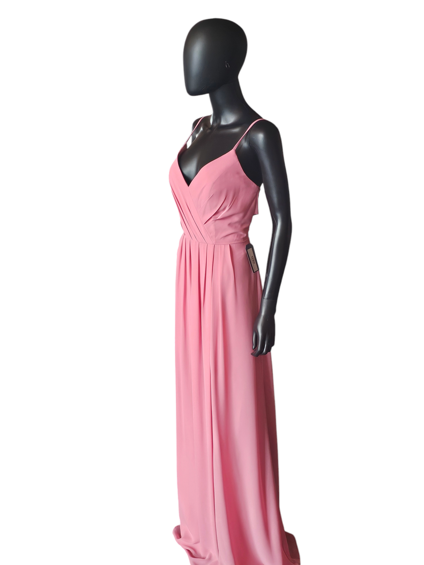 Hayley Paige Cherry Blossom Chiffon Maxi Formal Dress