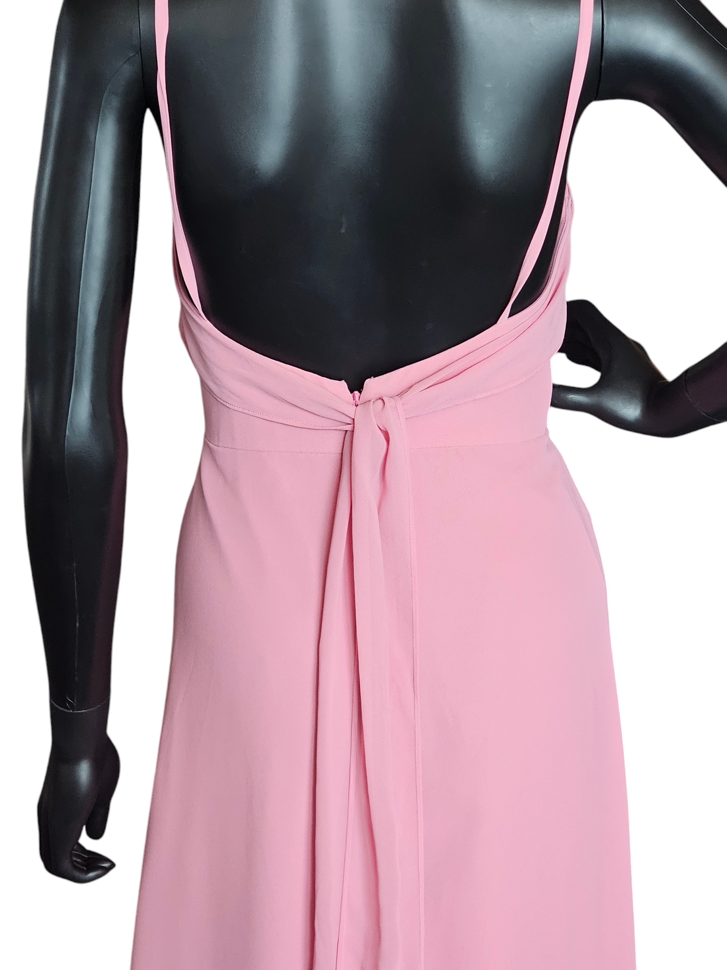 Hayley Paige Cherry Blossom Chiffon Maxi Formal Dress