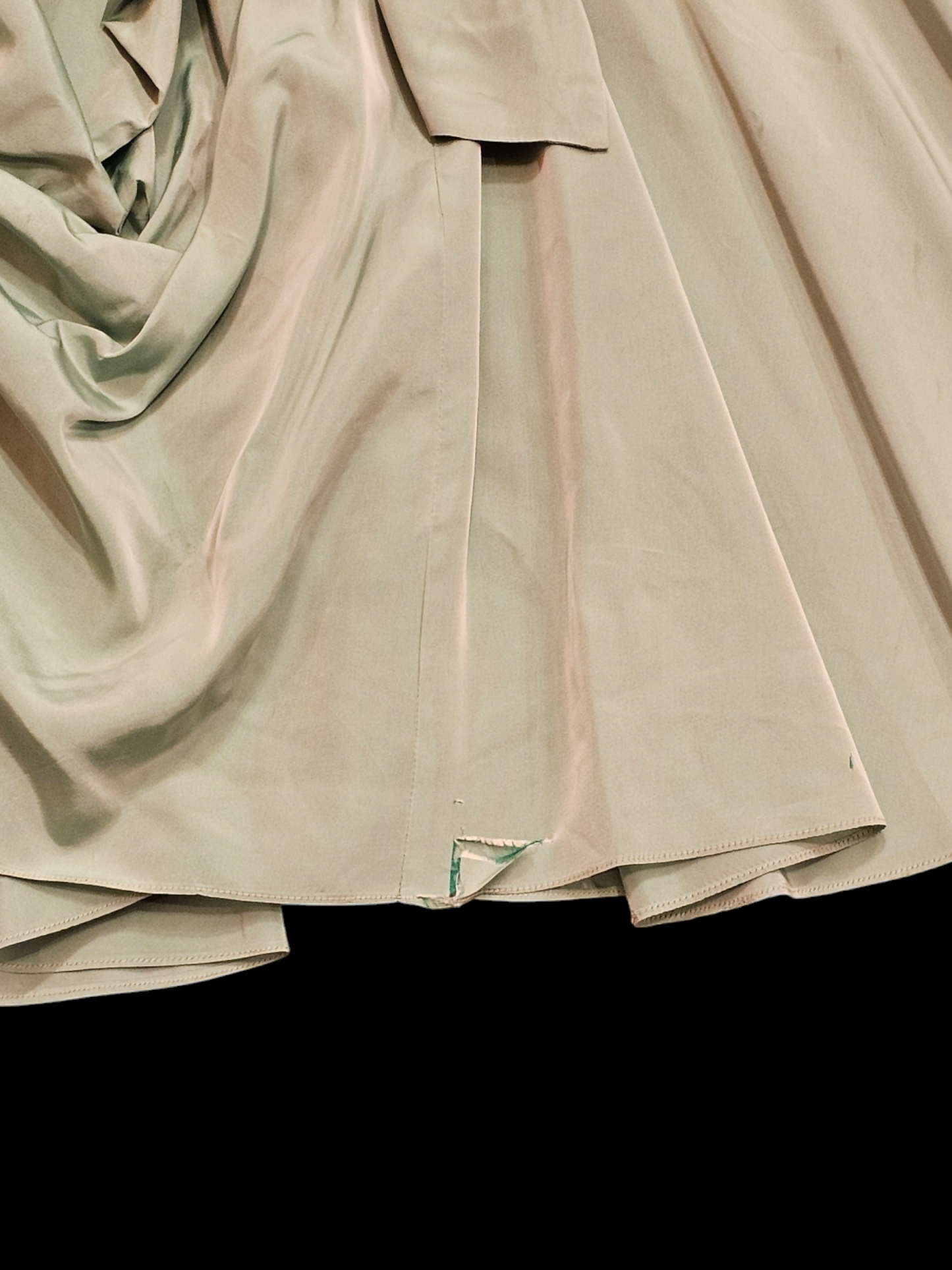 Vintage 50s Teal Taffeta Party Dress / Evening Gown