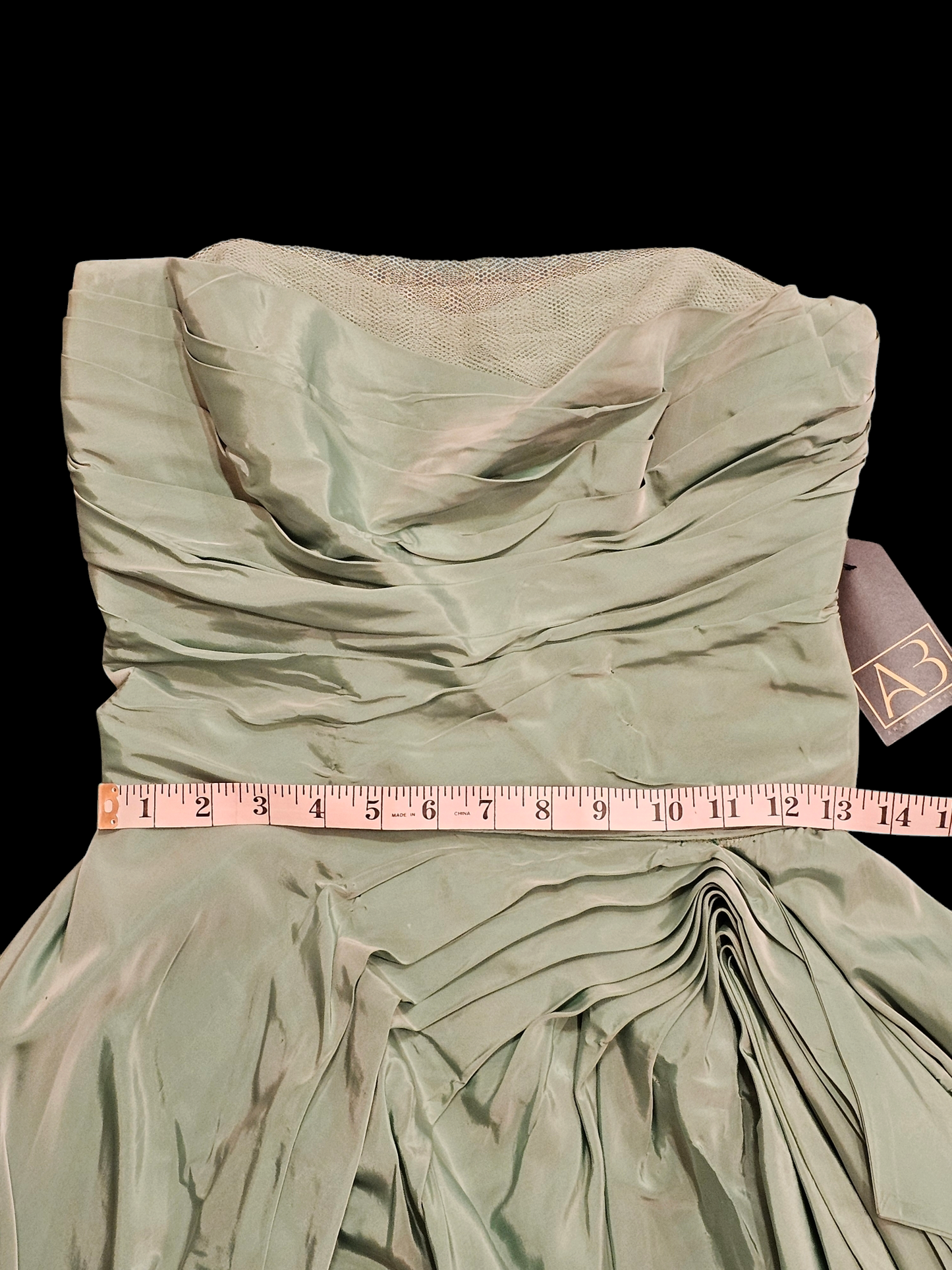 Vintage 50s Teal Taffeta Party Dress / Evening Gown