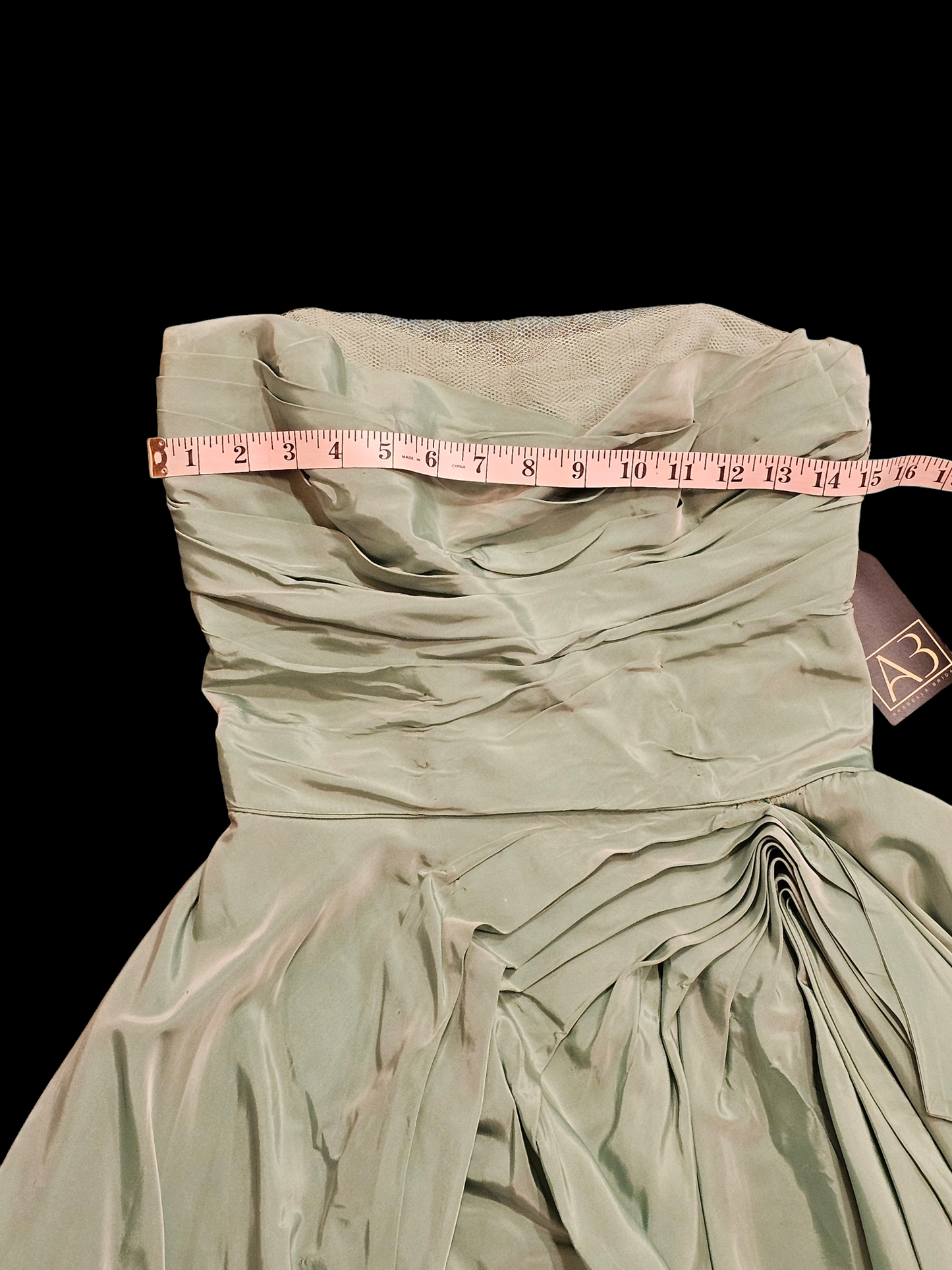 Vintage 50s Teal Taffeta Party Dress / Evening Gown