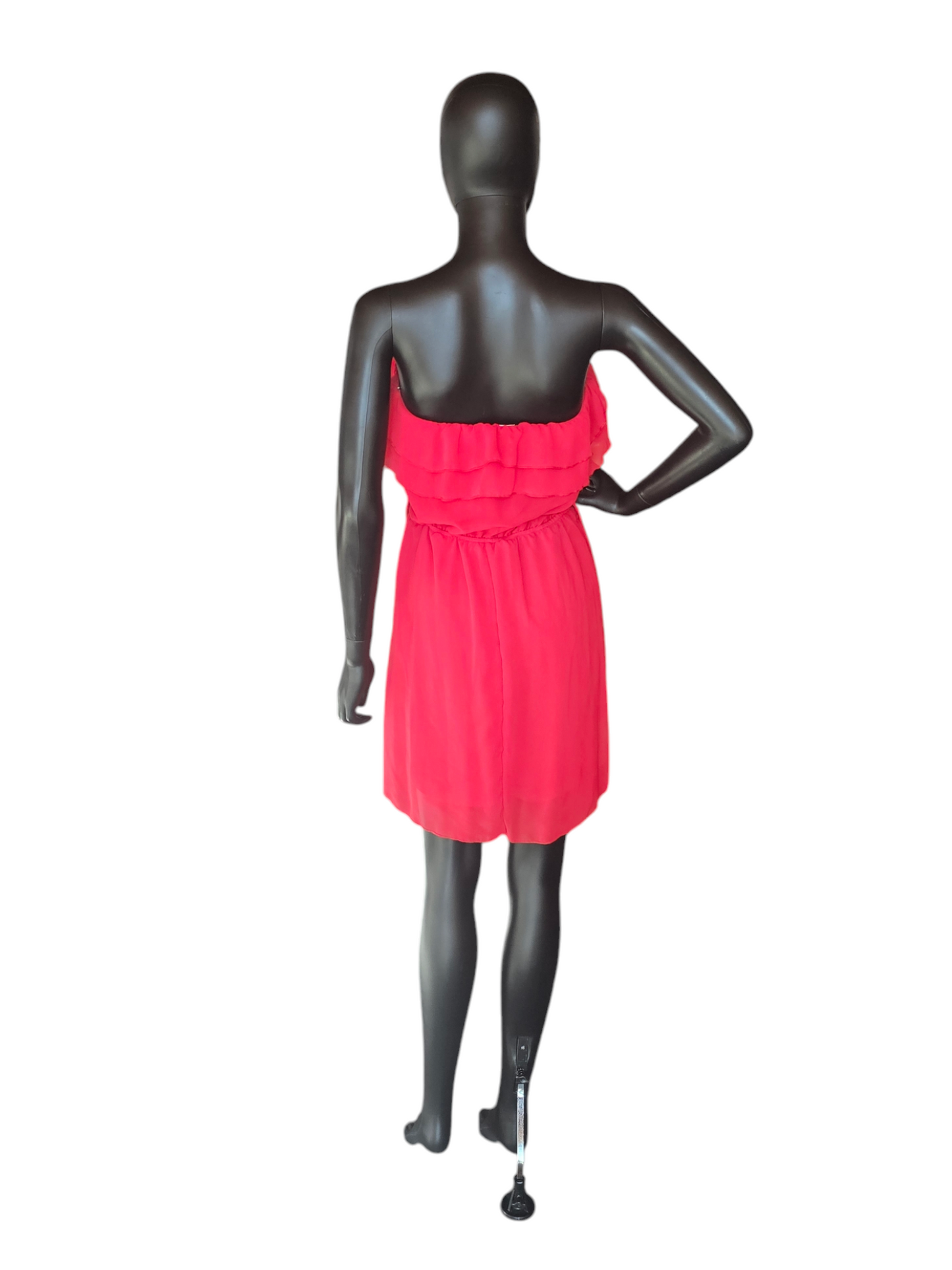 Red Chiffon Short Flutter Dress  - Maurices