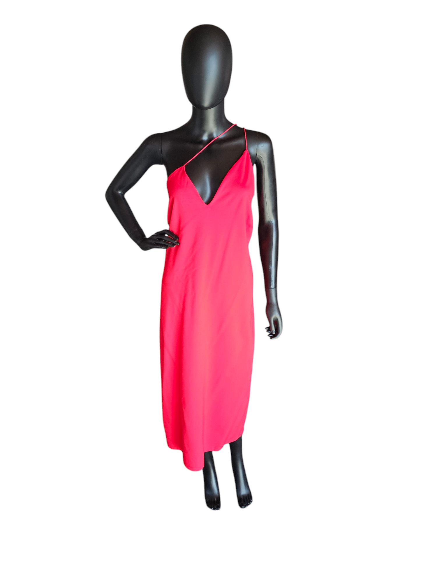 Asymmetrical Red Spaghetti Strap Cocktail Dress - Cushine - NWOT