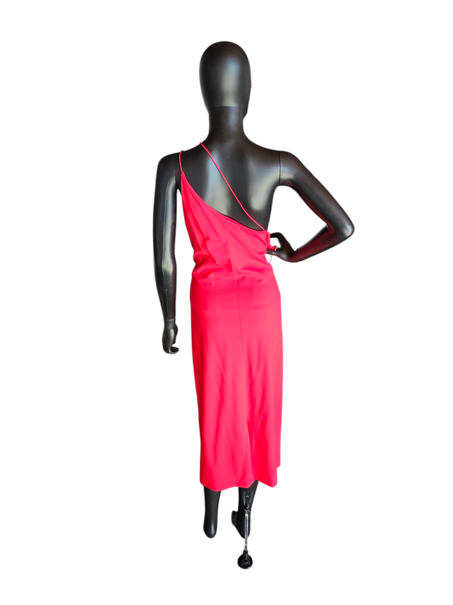 Asymmetrical Red Spaghetti Strap Cocktail Dress - Cushine - NWOT