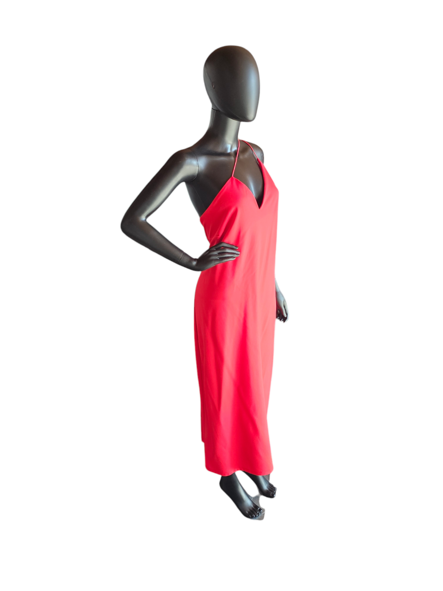 Asymmetrical Red Spaghetti Strap Cocktail Dress - Cushine - NWOT