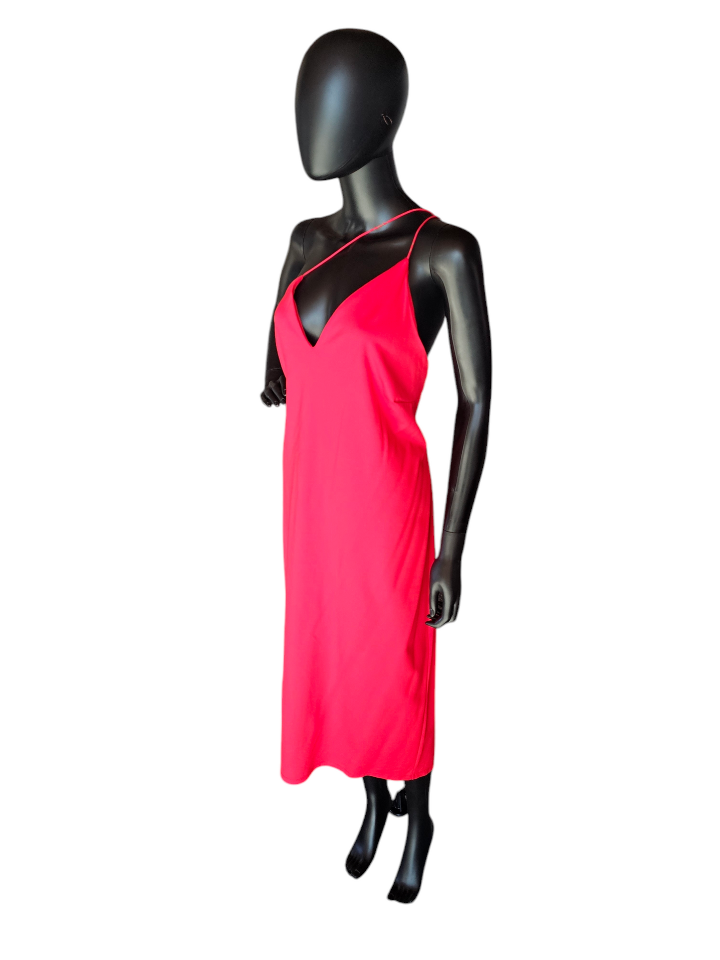 Asymmetrical Red Spaghetti Strap Cocktail Dress - Cushine - NWOT