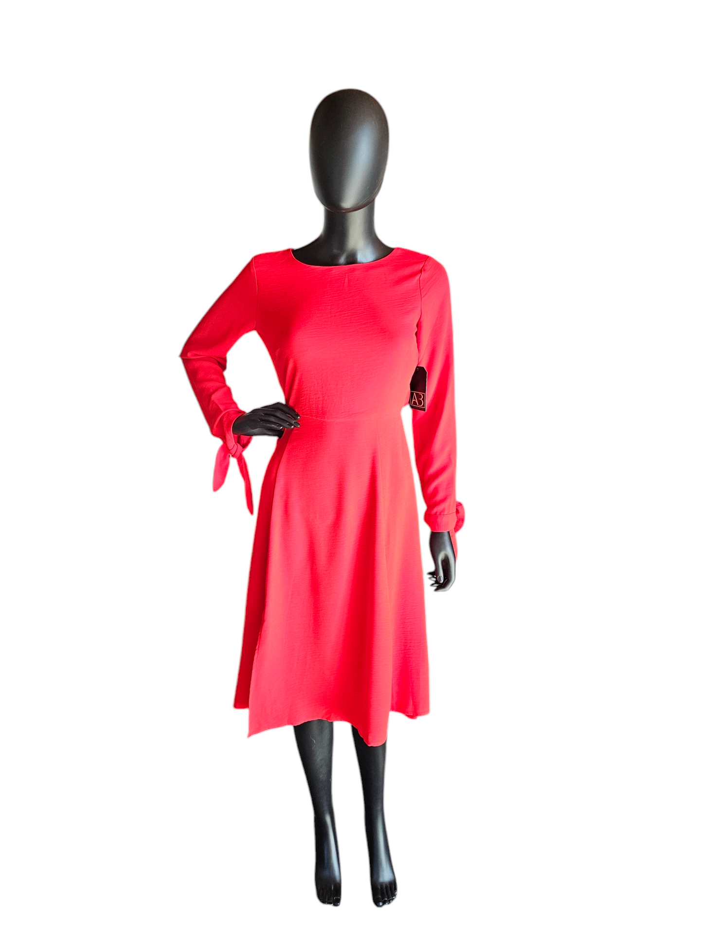 Red Long Sleeve Open Back Short Cocktail Dress - Sugar Lipz NWT