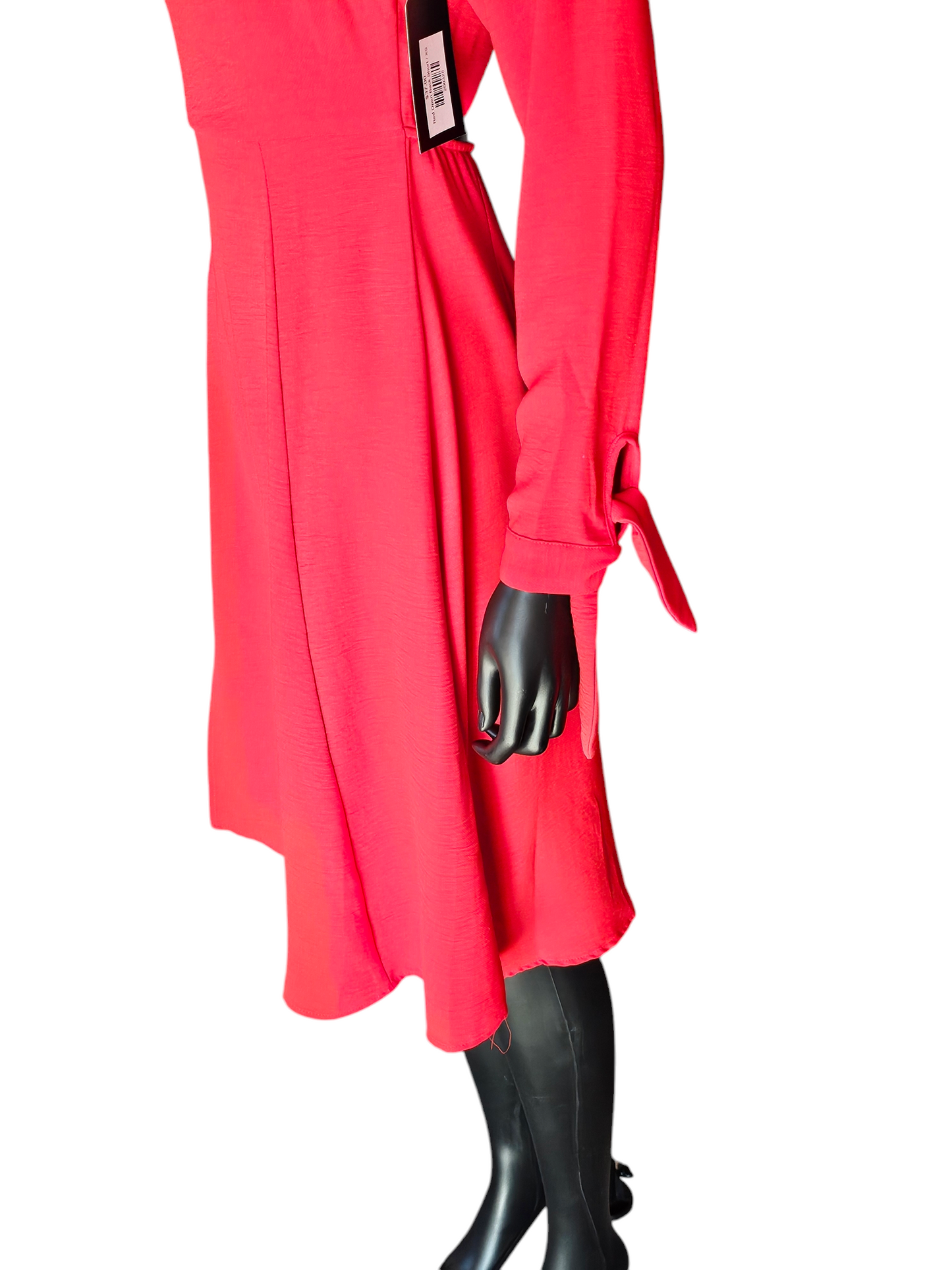 Red Long Sleeve Open Back Short Cocktail Dress - Sugar Lipz NWT