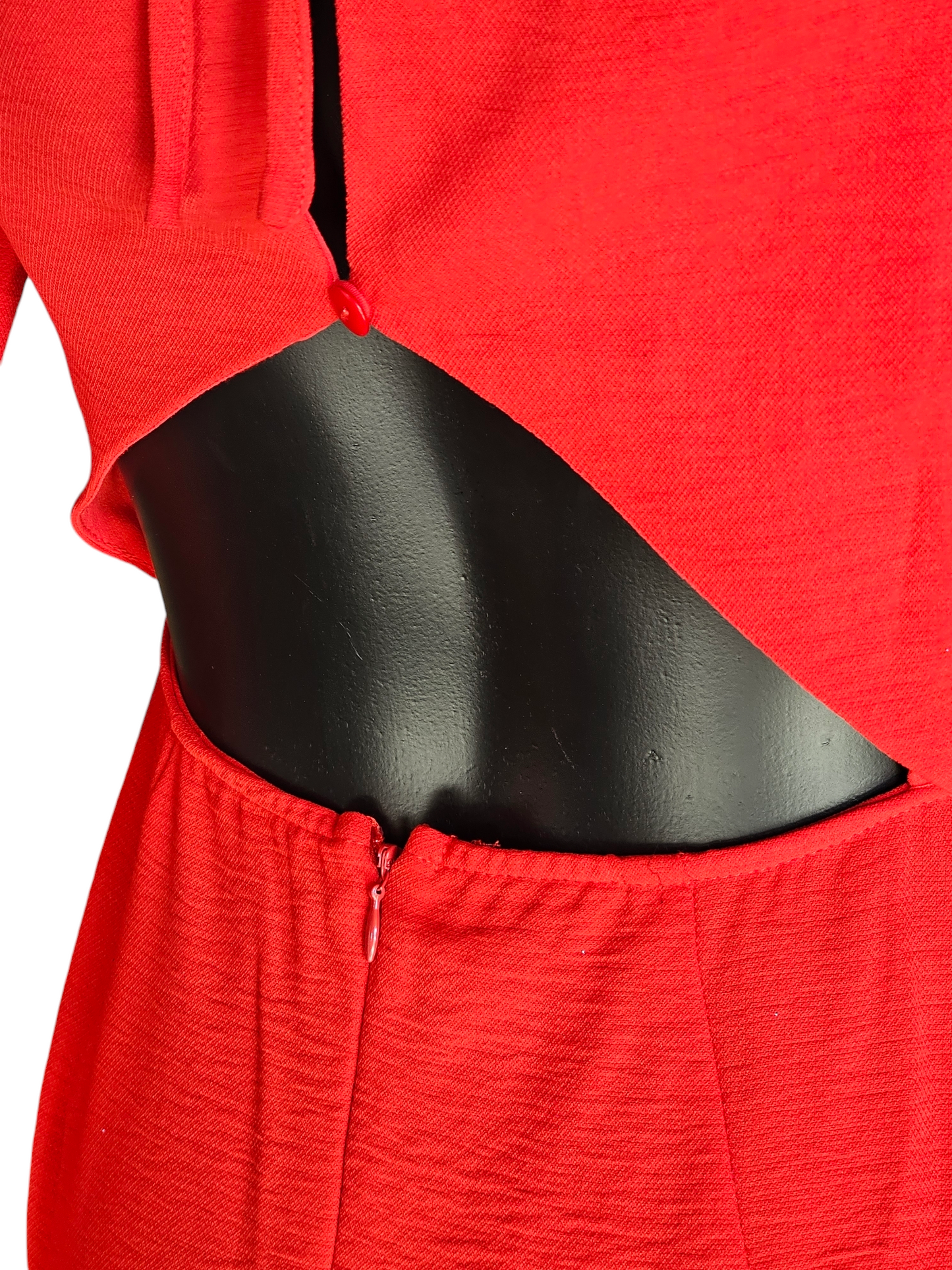 Red Long Sleeve Open Back Short Cocktail Dress - Sugar Lipz NWT