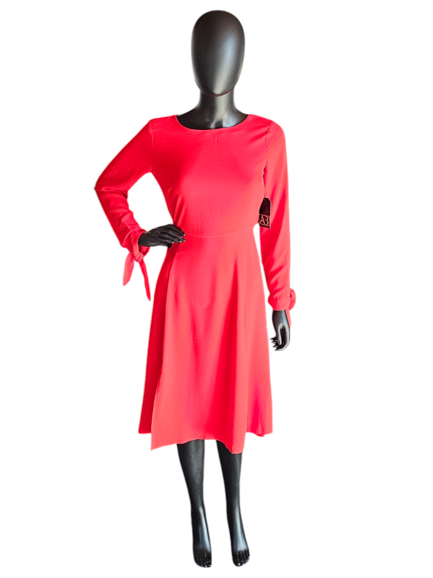 Red Long Sleeve Open Back Short Cocktail Dress - Sugar Lipz NWT