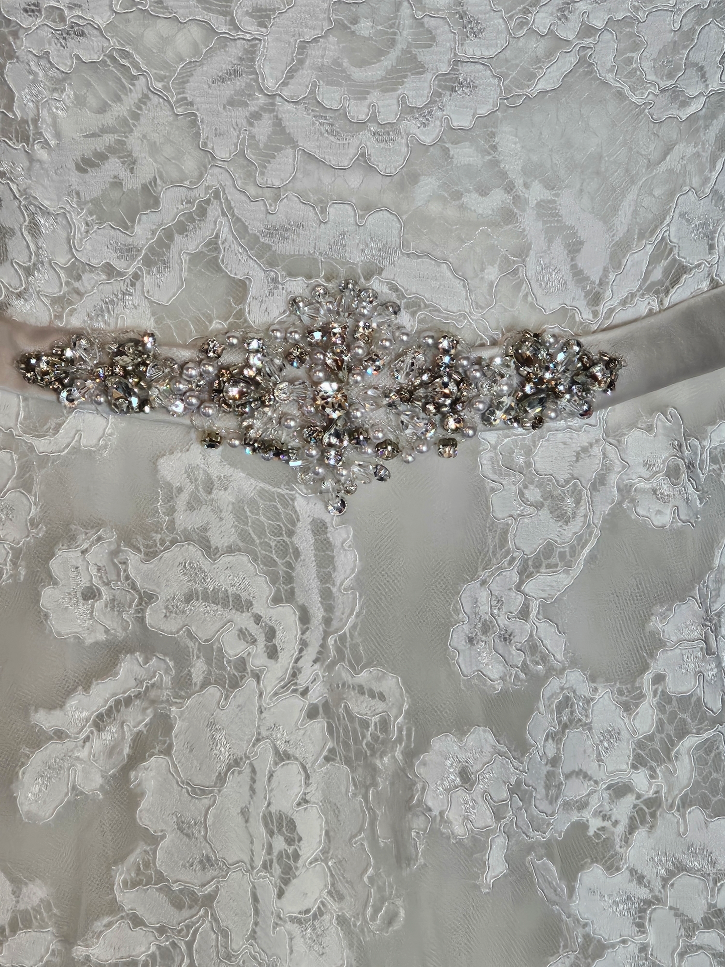 Lace Racerback Illusion A-Line Wedding Gown - Private Label - Ella Rosa