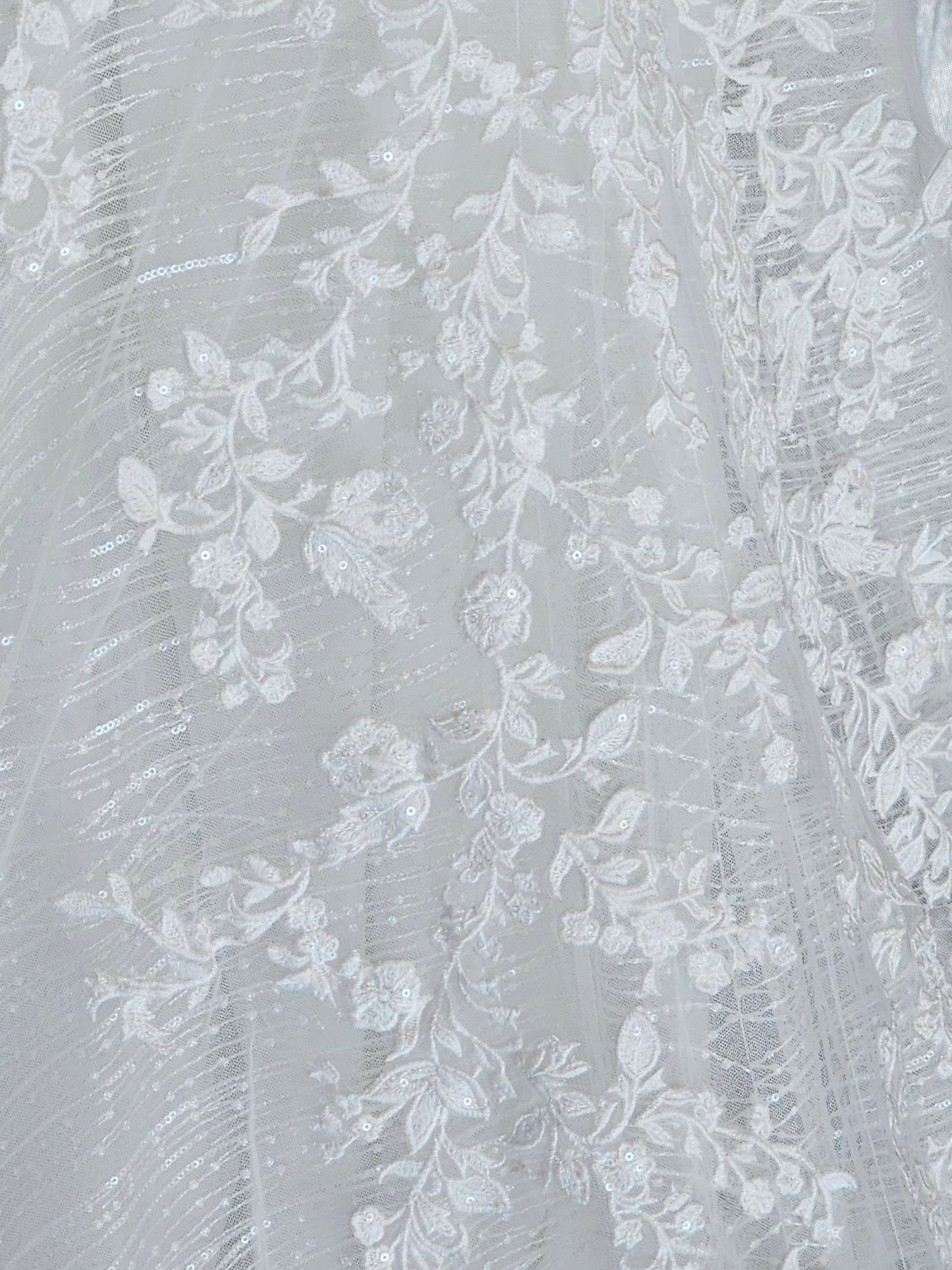 Lace/Sparkle Illusion Sweetheart Aline Wedding Gown - Private Label