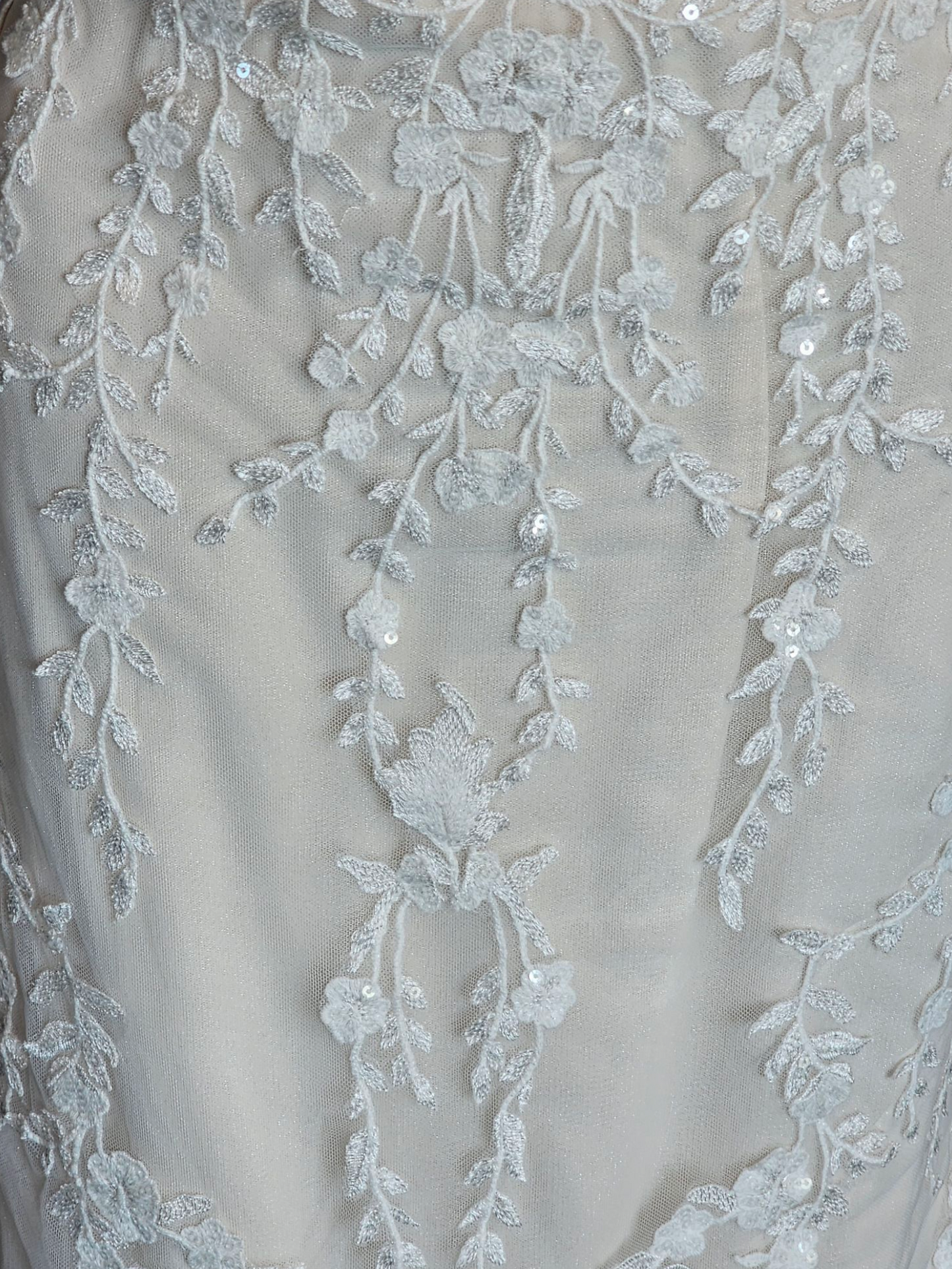 Blush Illusion Bodice Fit and Flare Scoop Back Wedding Gown - Stella Couture