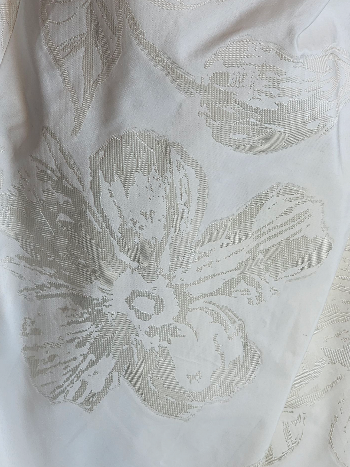 Zachary Alexander Jacquard Floral Fabric Tea Length Wedding Gown/Grooms Dinner