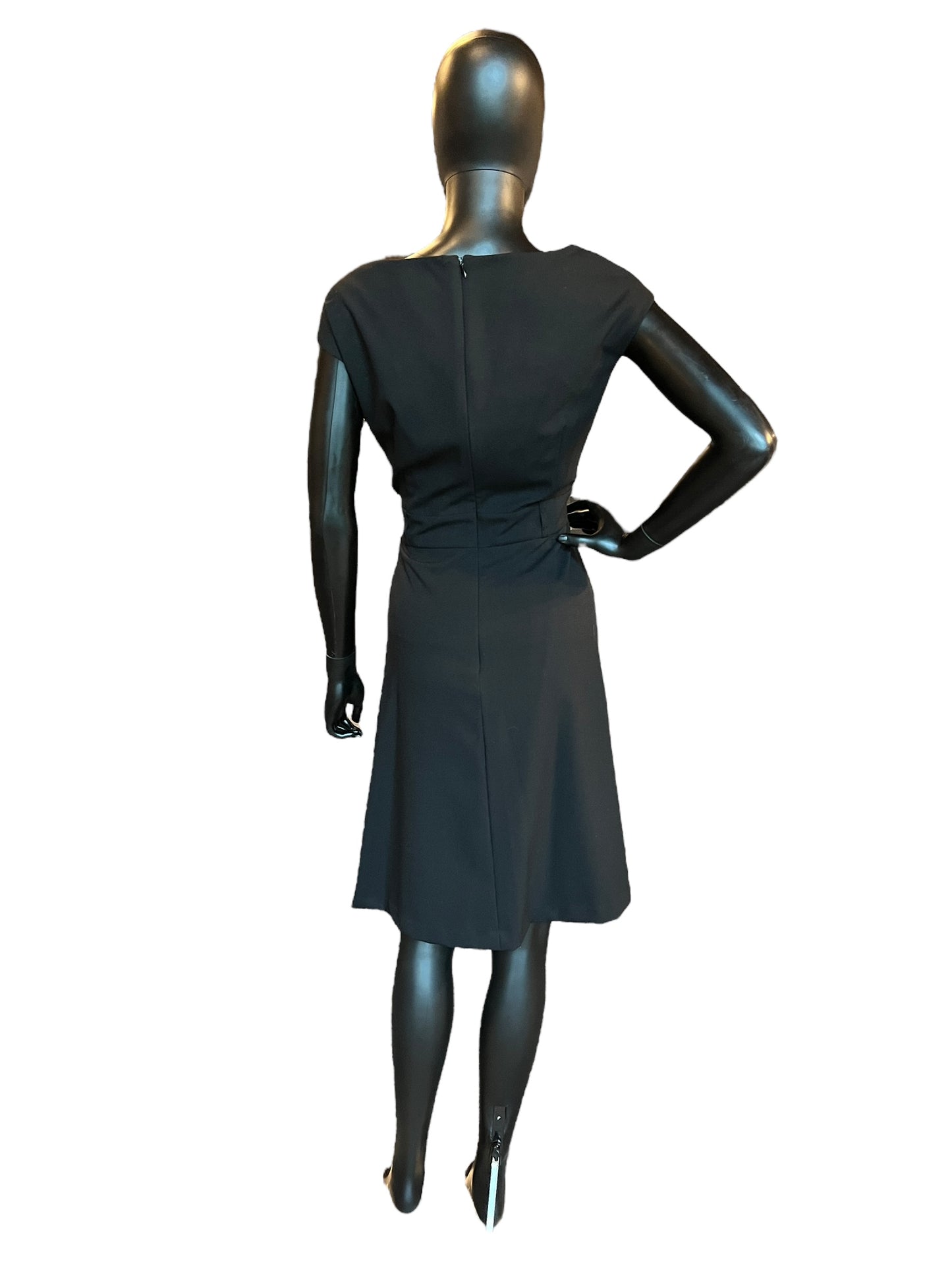 Calvin Klein Black Sheath Mid-Length Dress