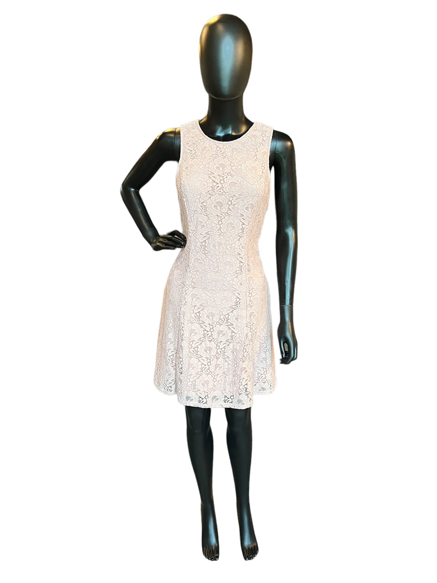 Rose Lace Mid-Length Dress
