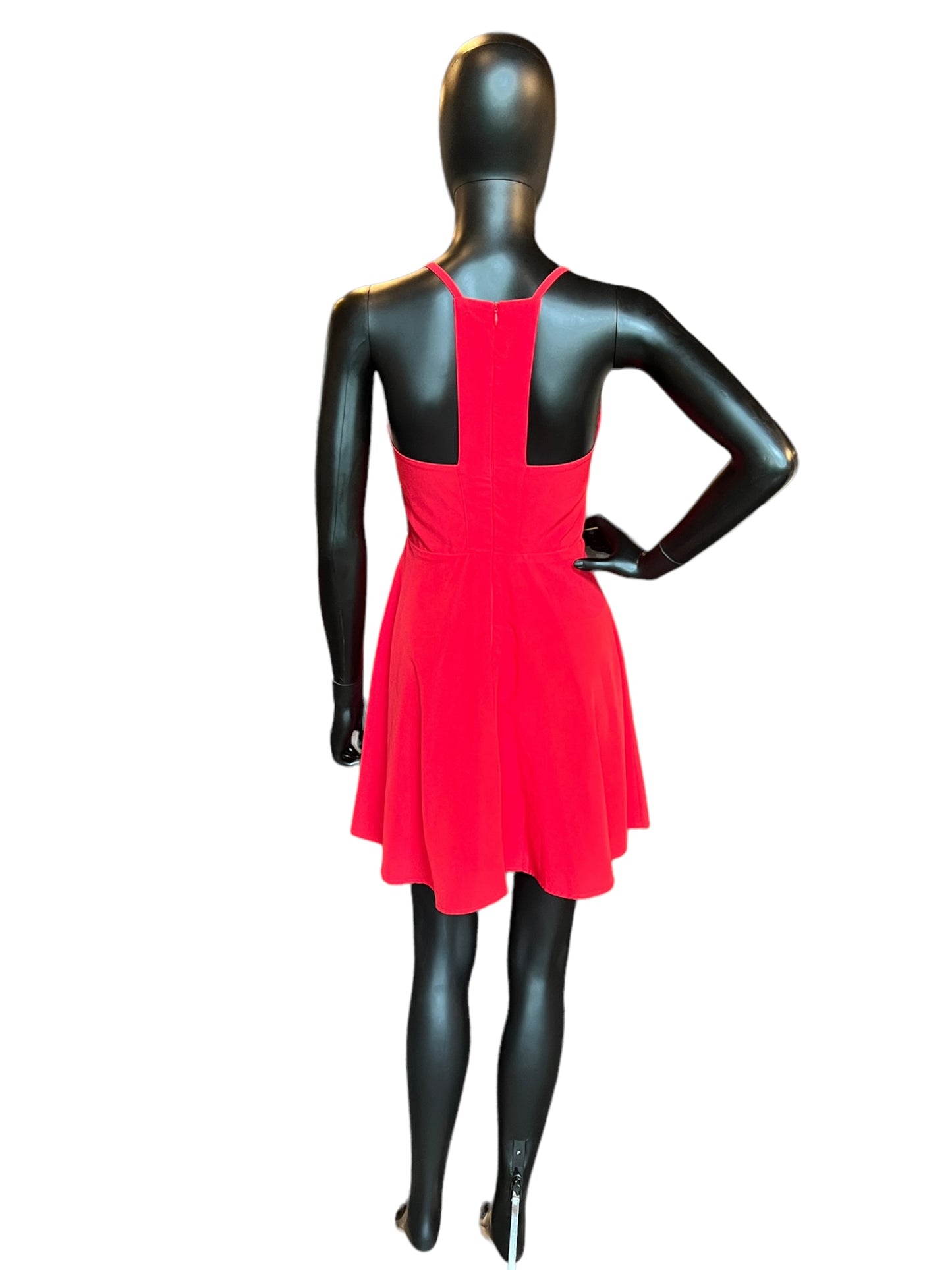 Red Square Neck - Lulus - Mid-Length Dress