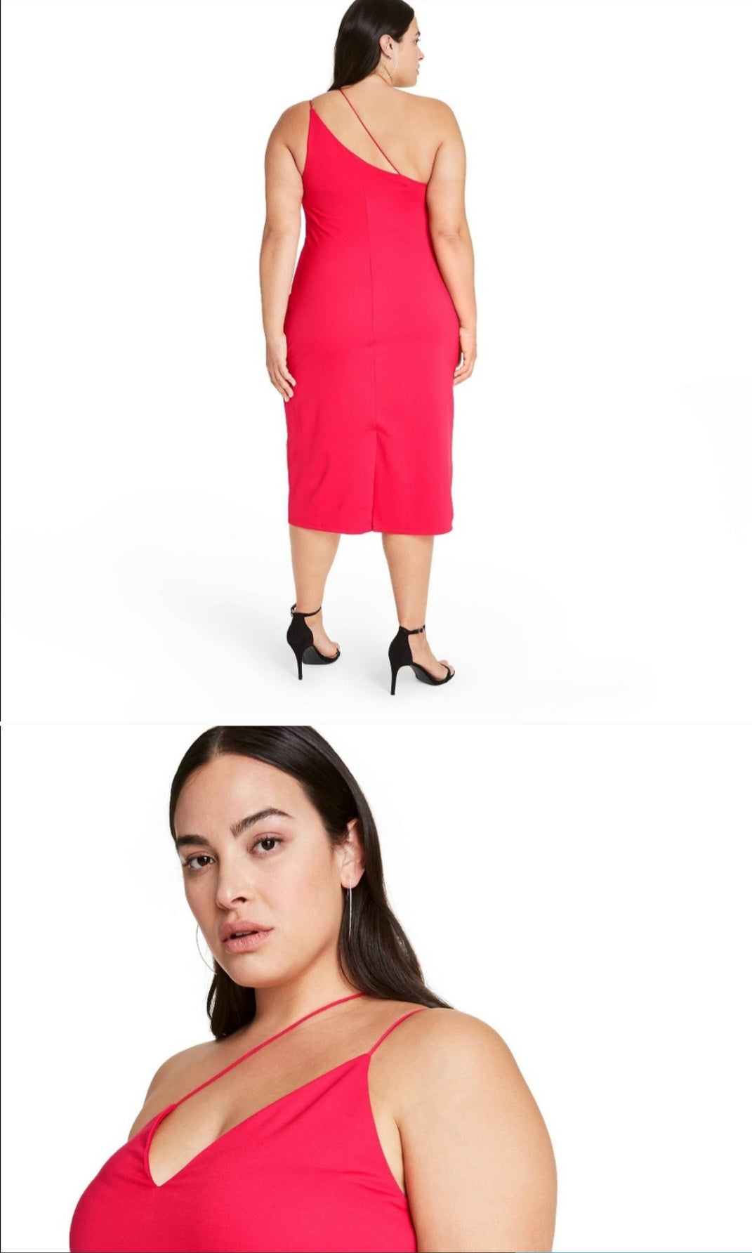 Asymmetrical Red Spaghetti Strap Cocktail Dress - Cushine - NWOT