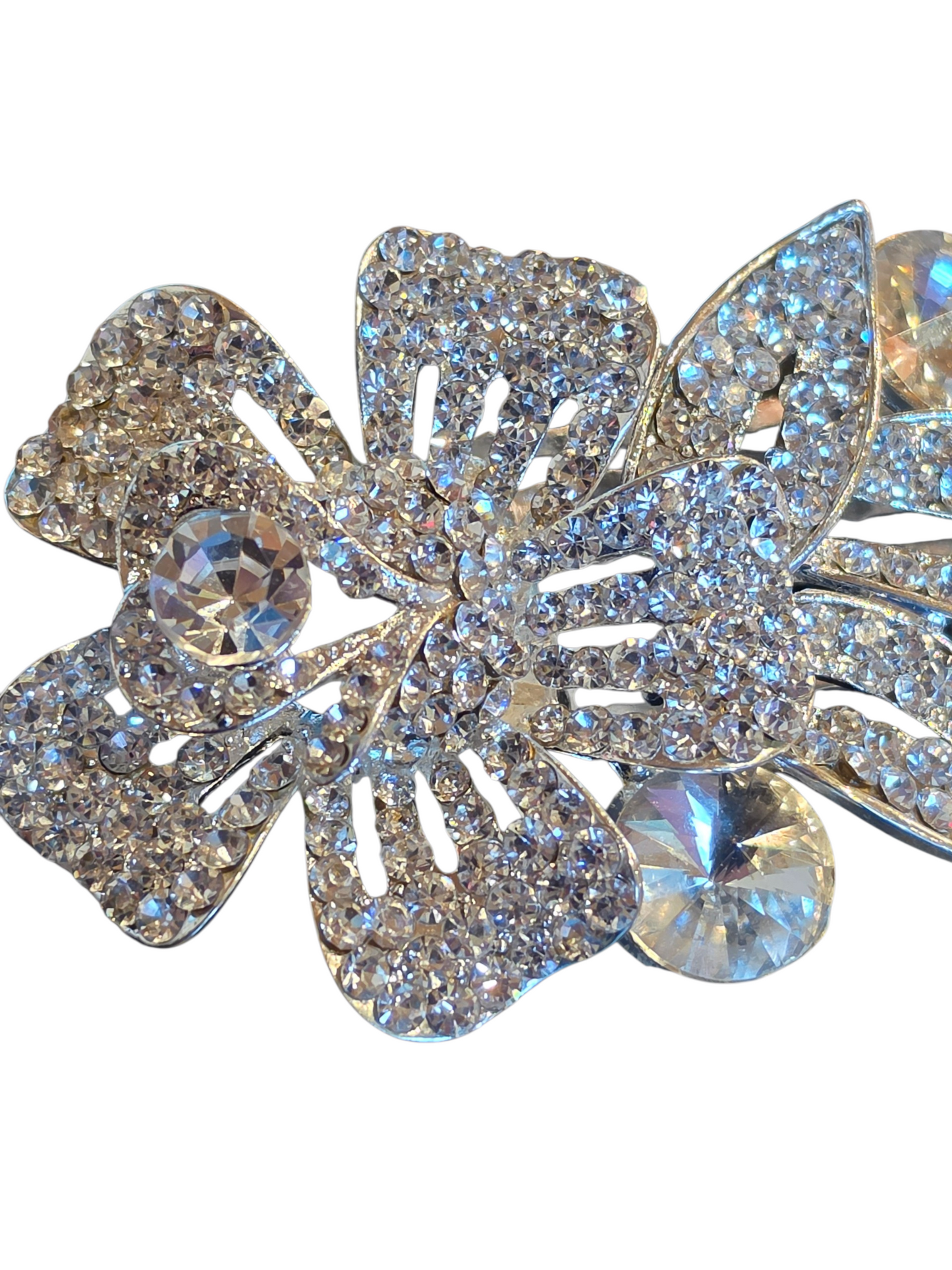 Large Floral Double Comb