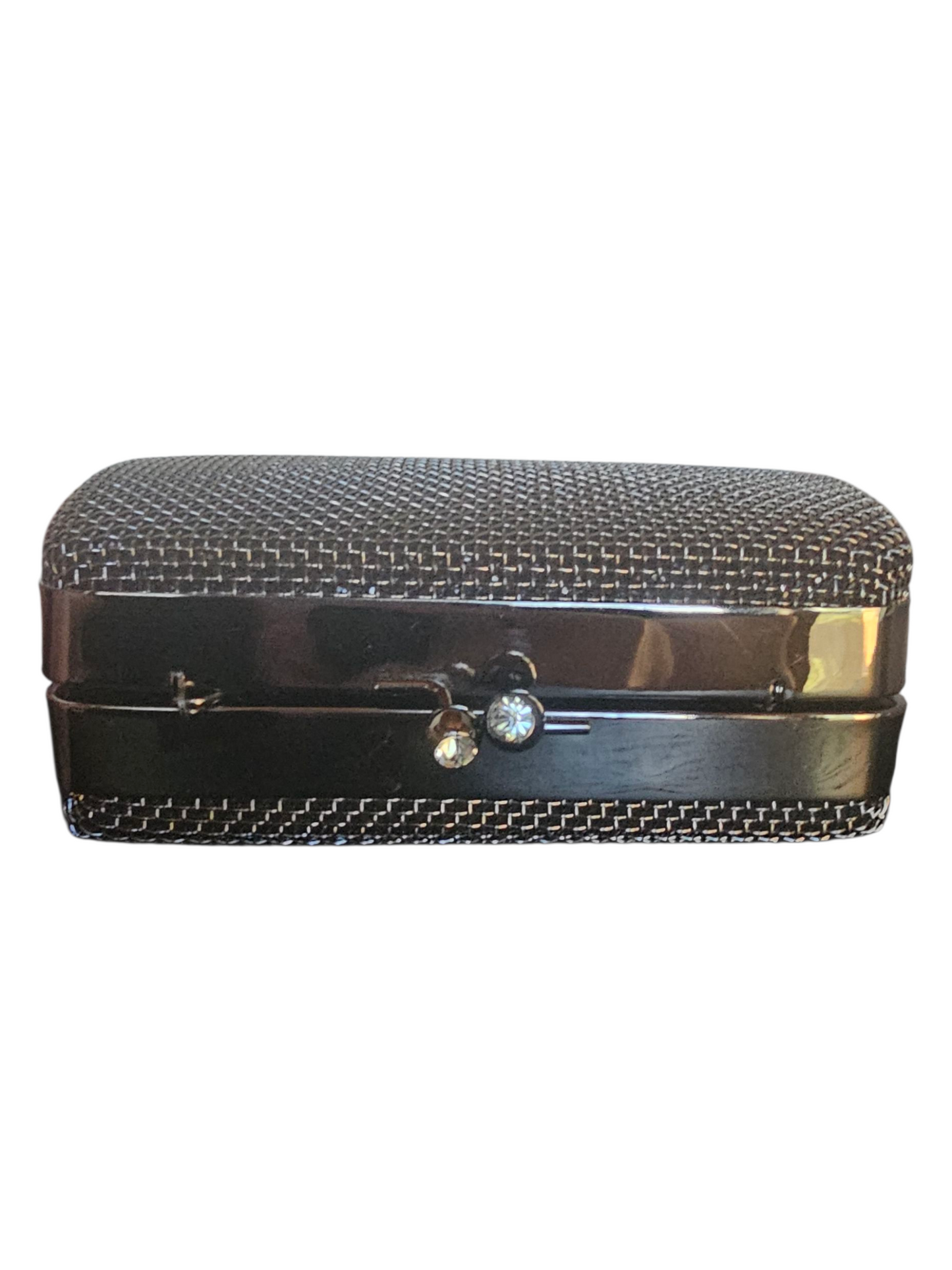 Black Metal Mesh Clutch