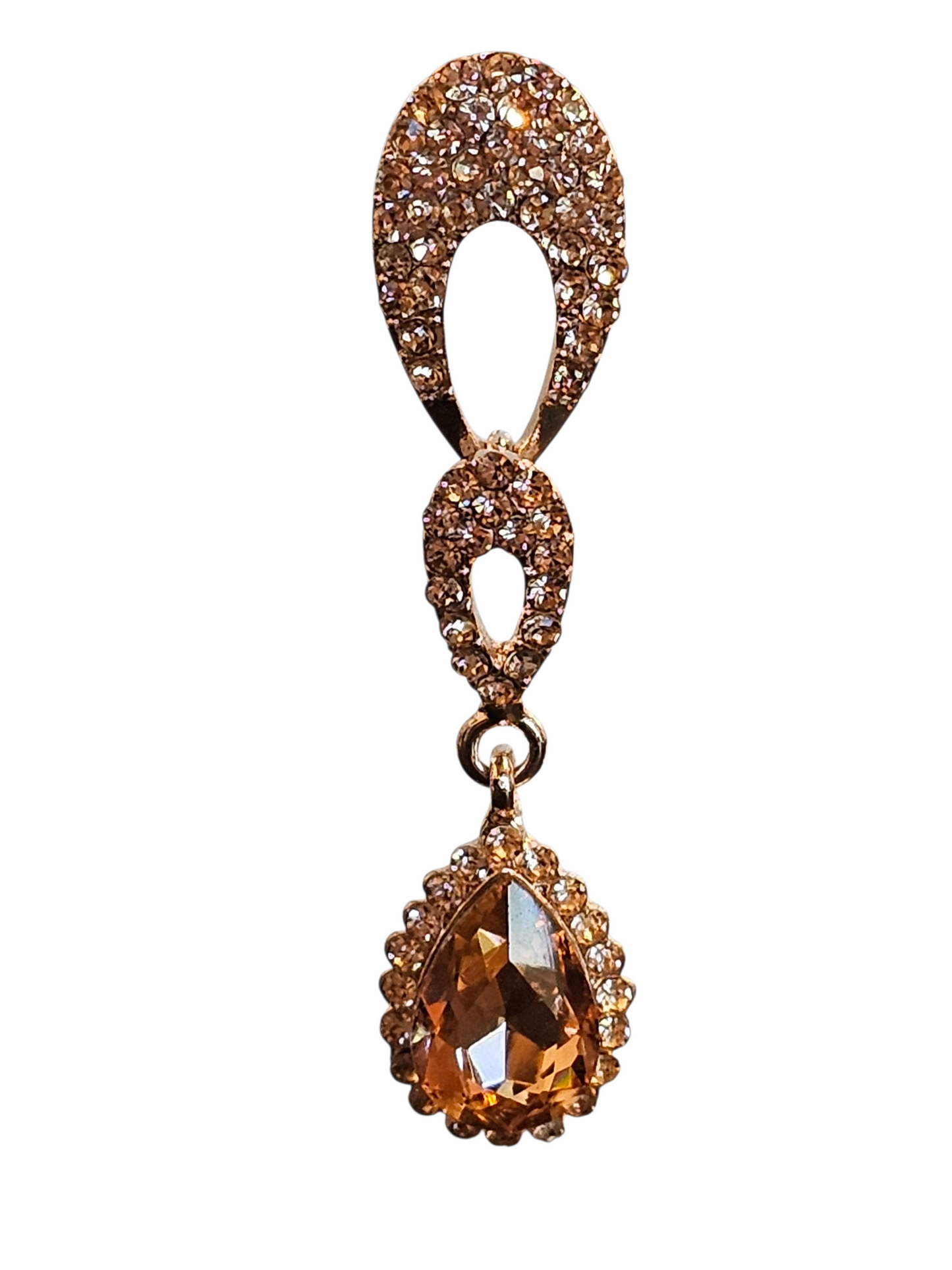 Rose Gold Long Drop Earring