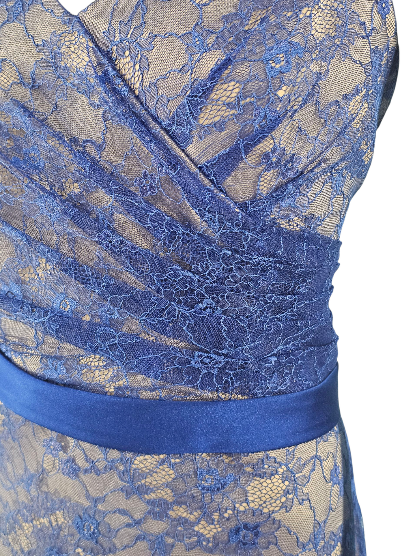 Cobalt Lace A-Line Cocktail/Party Dress - Da Vinci