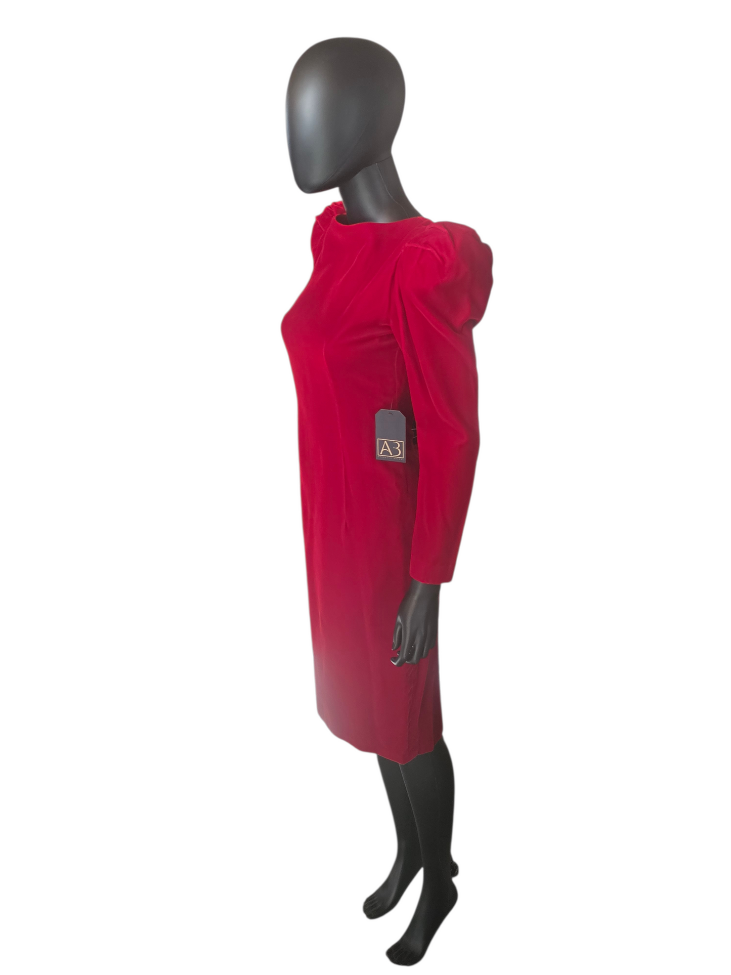 90s red velvet dress 90s Red Velvet Dress (S)
