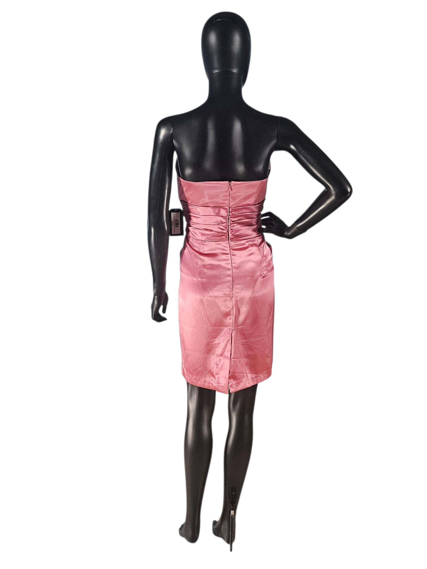 Rose Charmeuse Strapless Short Cocktail Dress - Davids Bridal