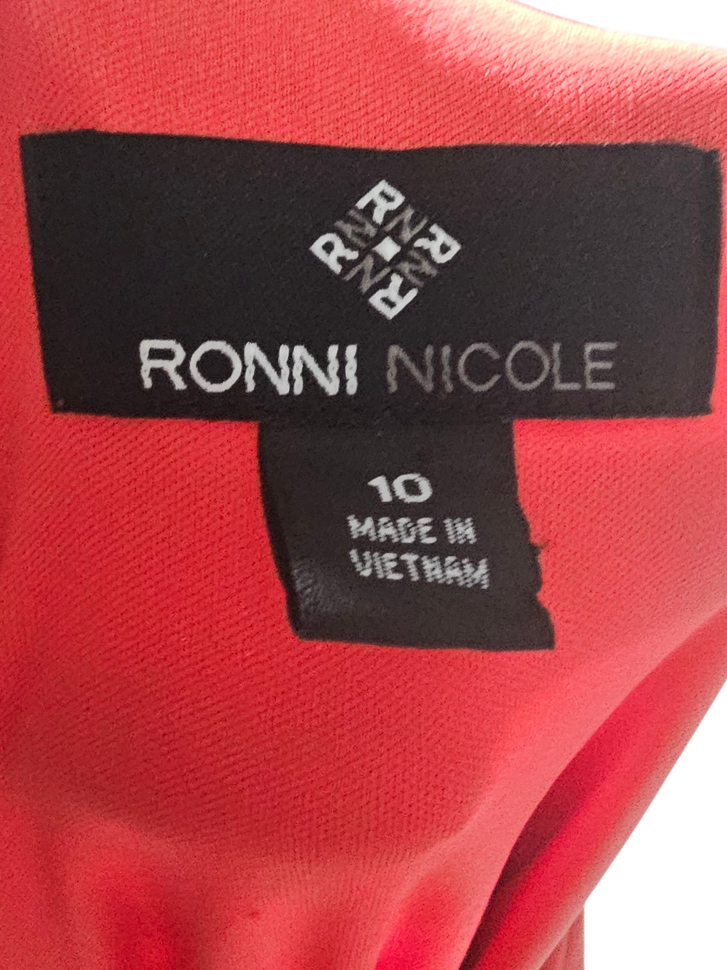 Orange Stretch Jersey Pullover Mid-Length Dress - Ronni Nicole