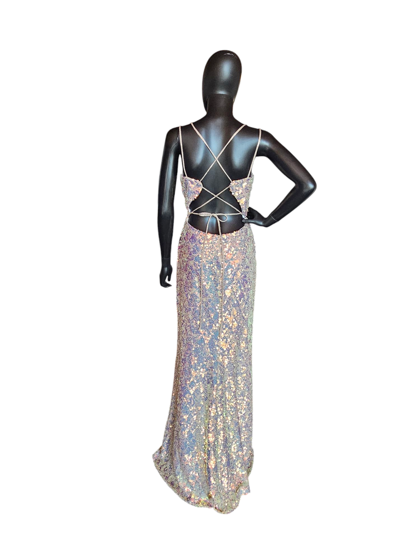 Iridescent Sequin Fitted Prom/Party Dress - Windsor