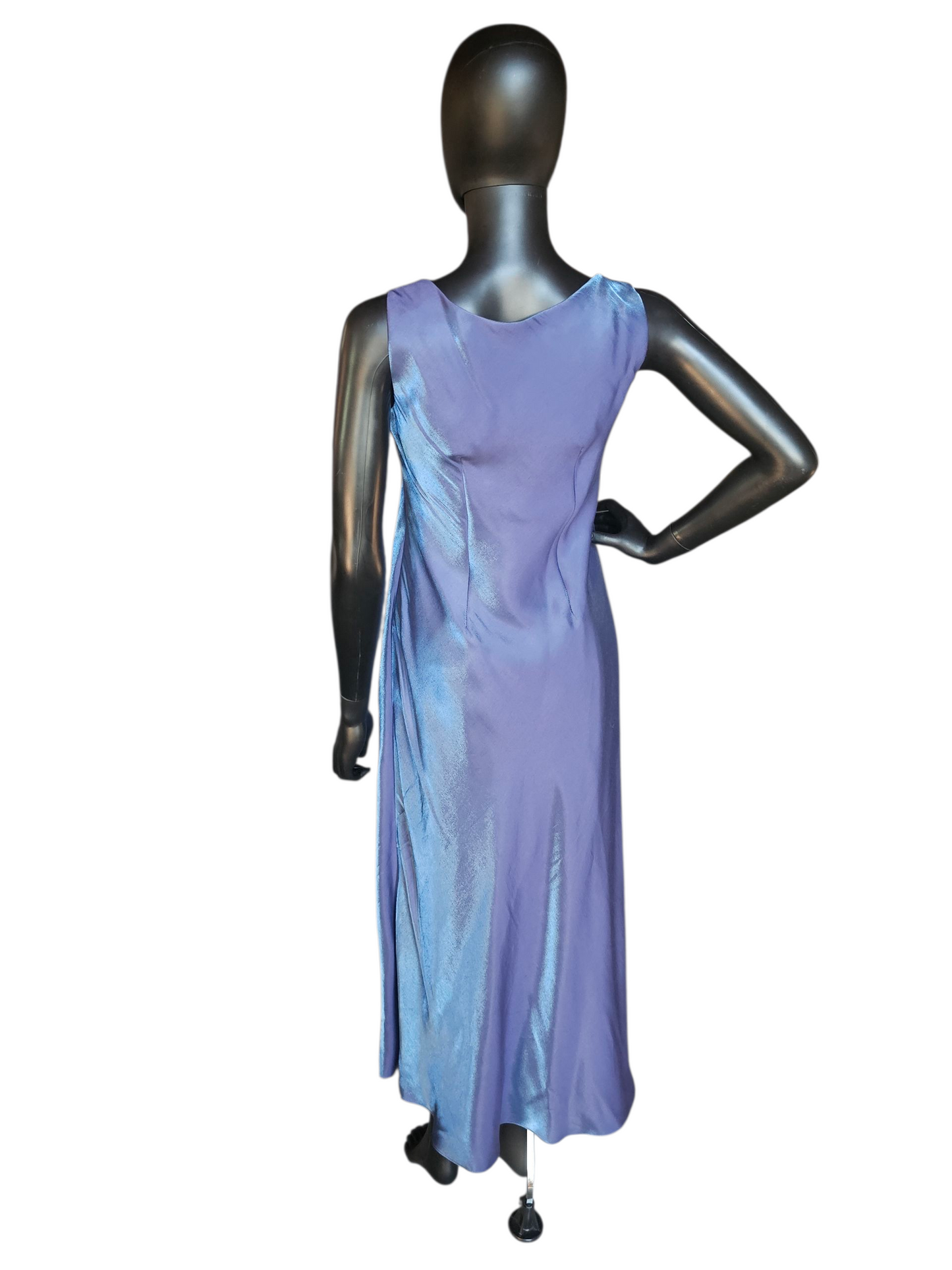 Iridescent Blue Sheath Formal Dress W/Jacket - Alex Evening - Petite